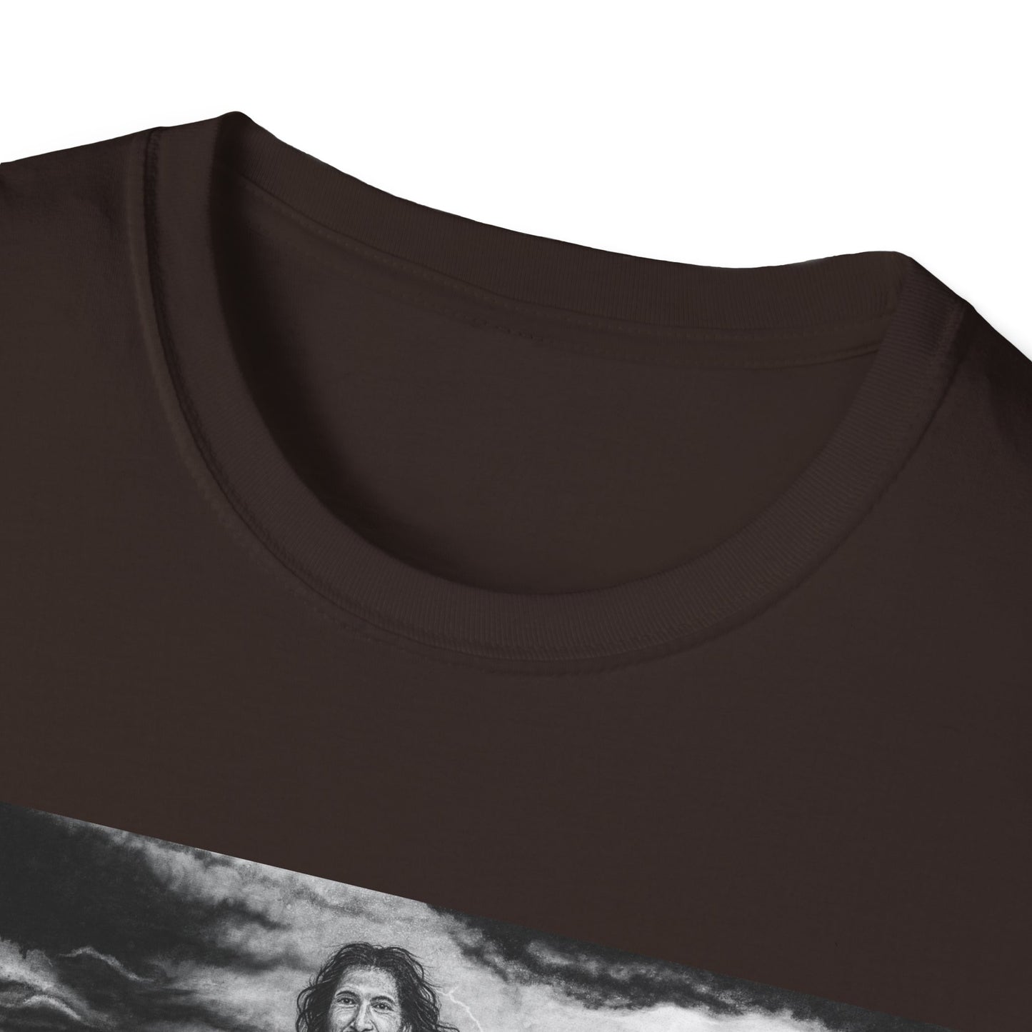 View from the Boat, Jesus Walking on Water Painting T-Shirt — Spiritual Christian Faith Tee