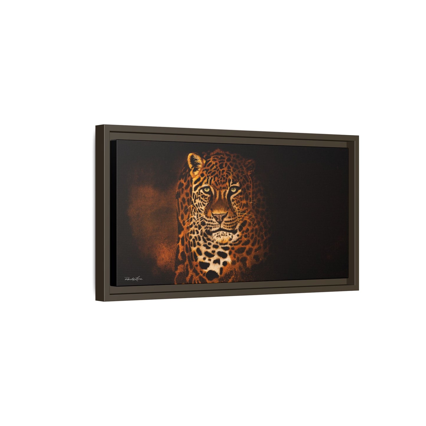 Shadow Hunter, Leopard Framed Canvas Art