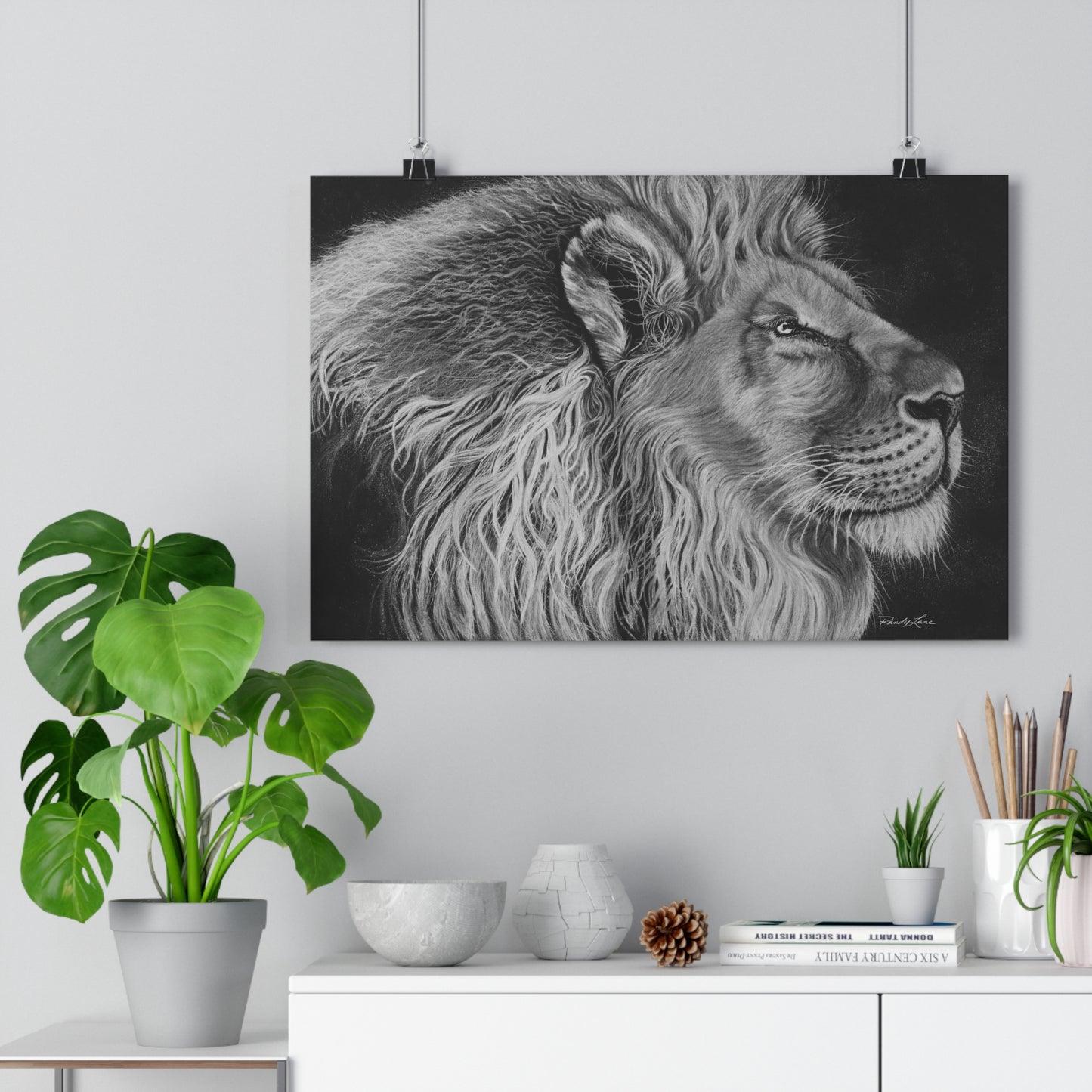 King of Cool, Majestic Lion Giclée Art Print