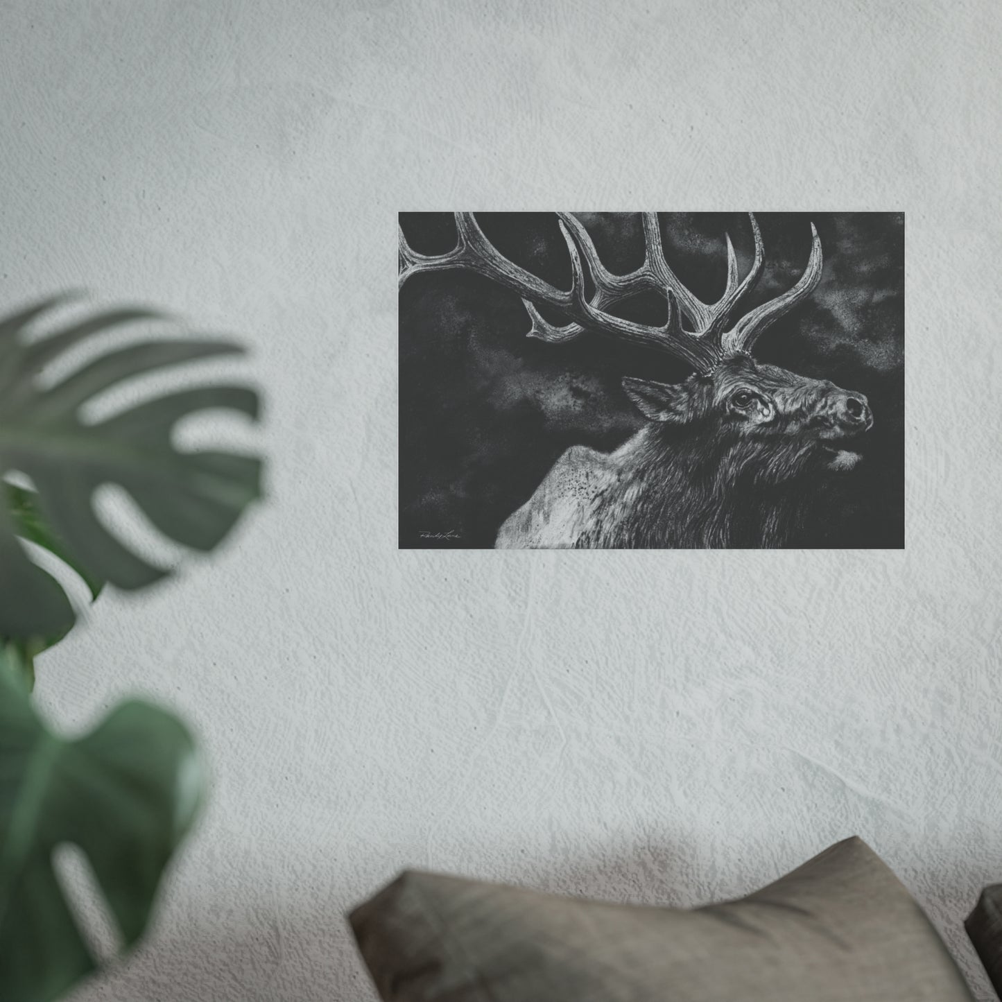 Gladiator, Bull Elk Portrait Fine Art Print (Satin or Archival Matte)