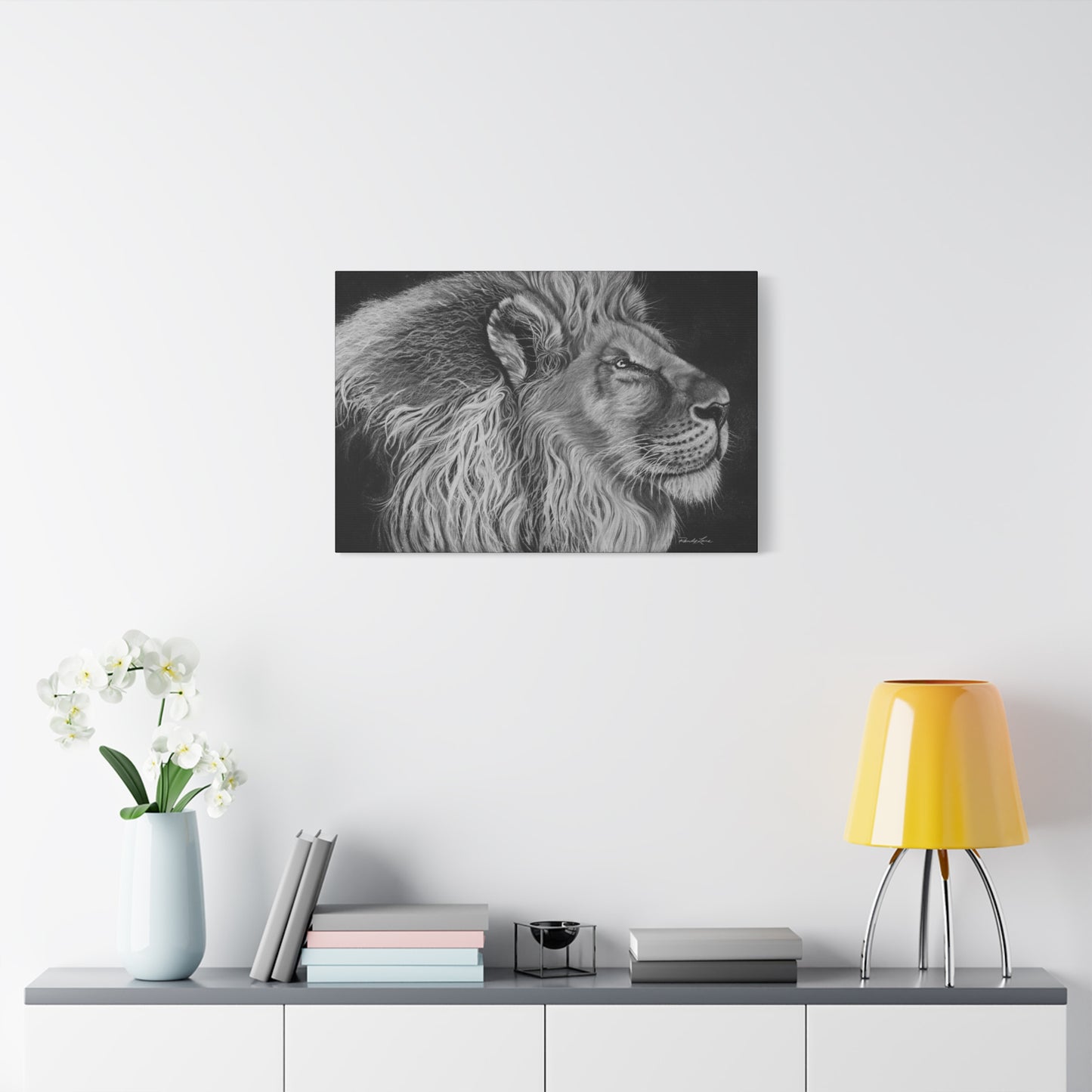 King of Cool, Majestic Lion Canvas Art