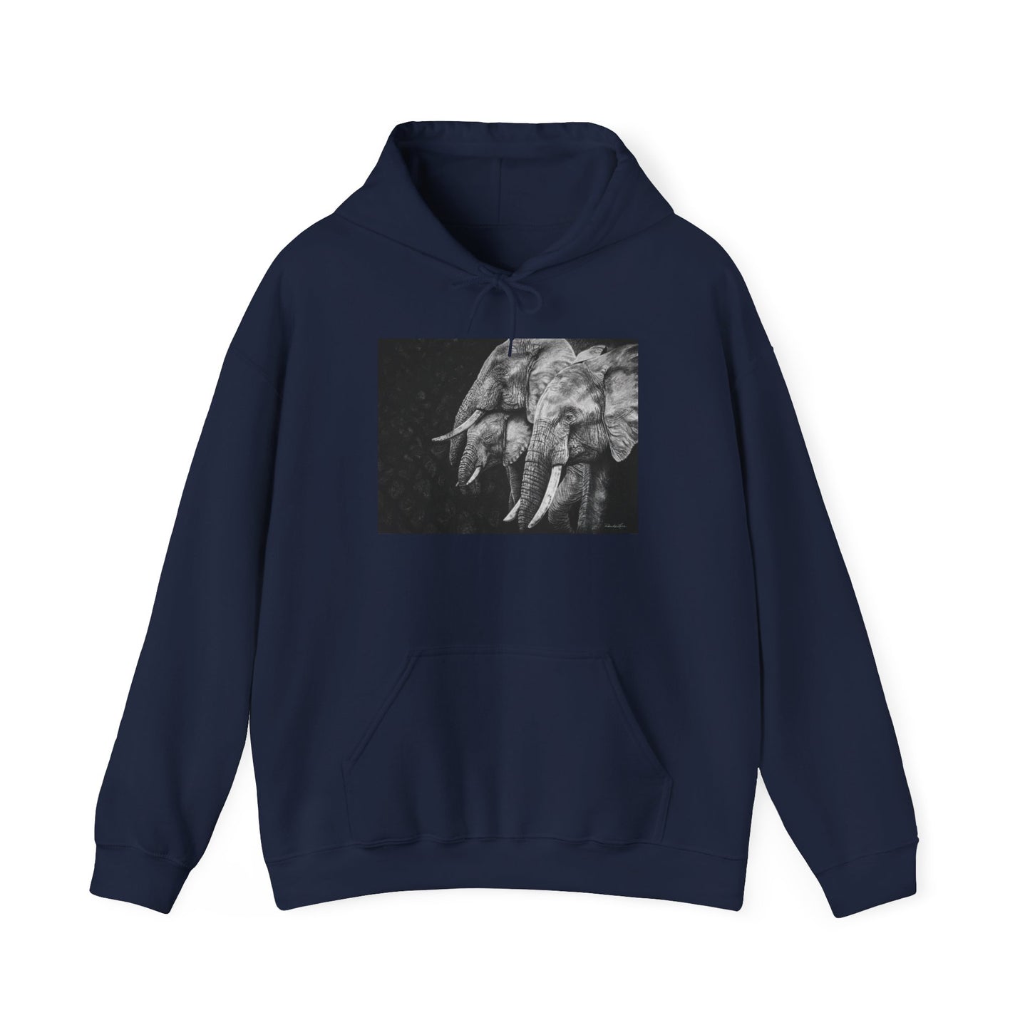 Brushland Bond. Elephant Art Unisex Heavy Blend Hoodie
