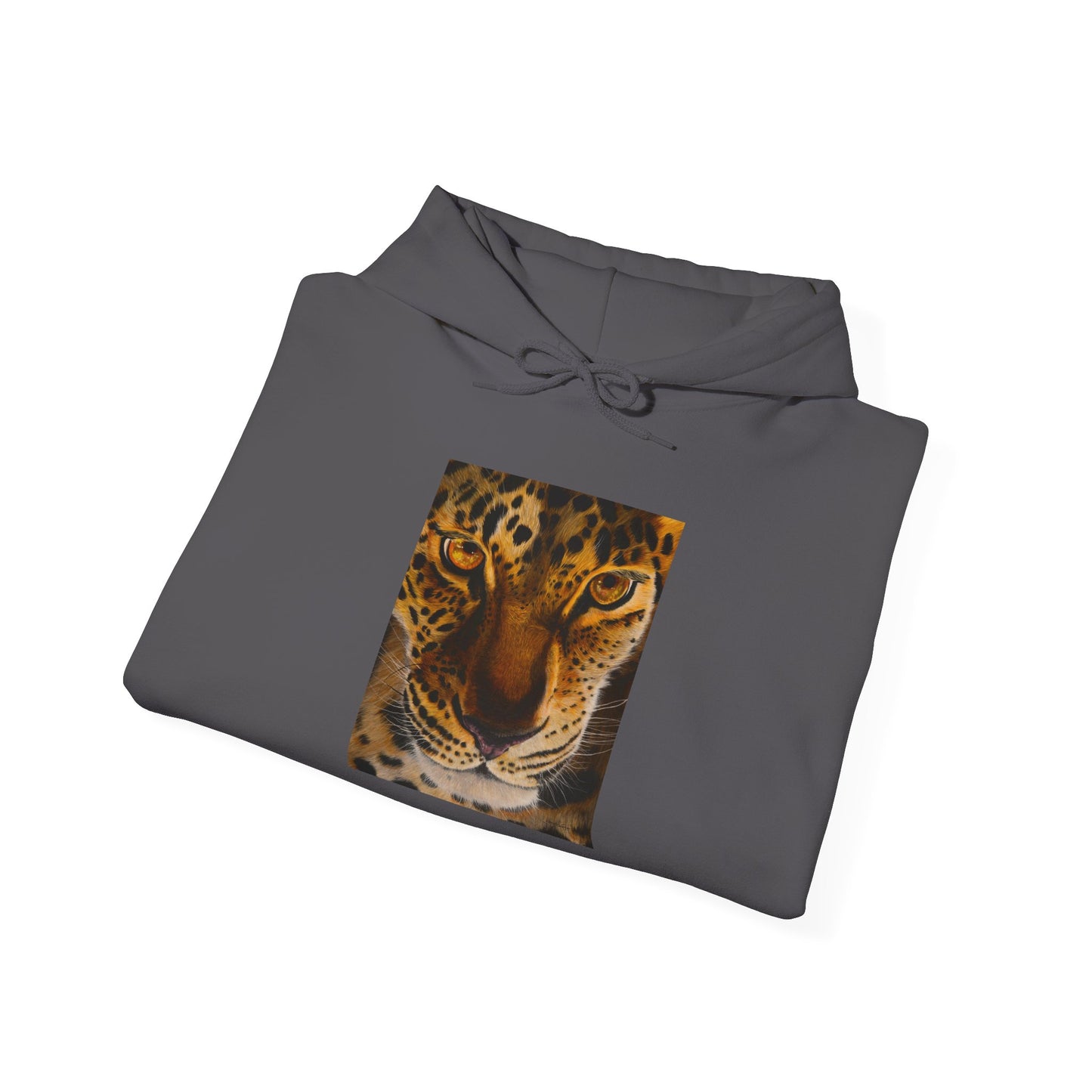 Windows to the Soul, Cozy Unisex Hoodie, Leopard Print Sweatshirt
