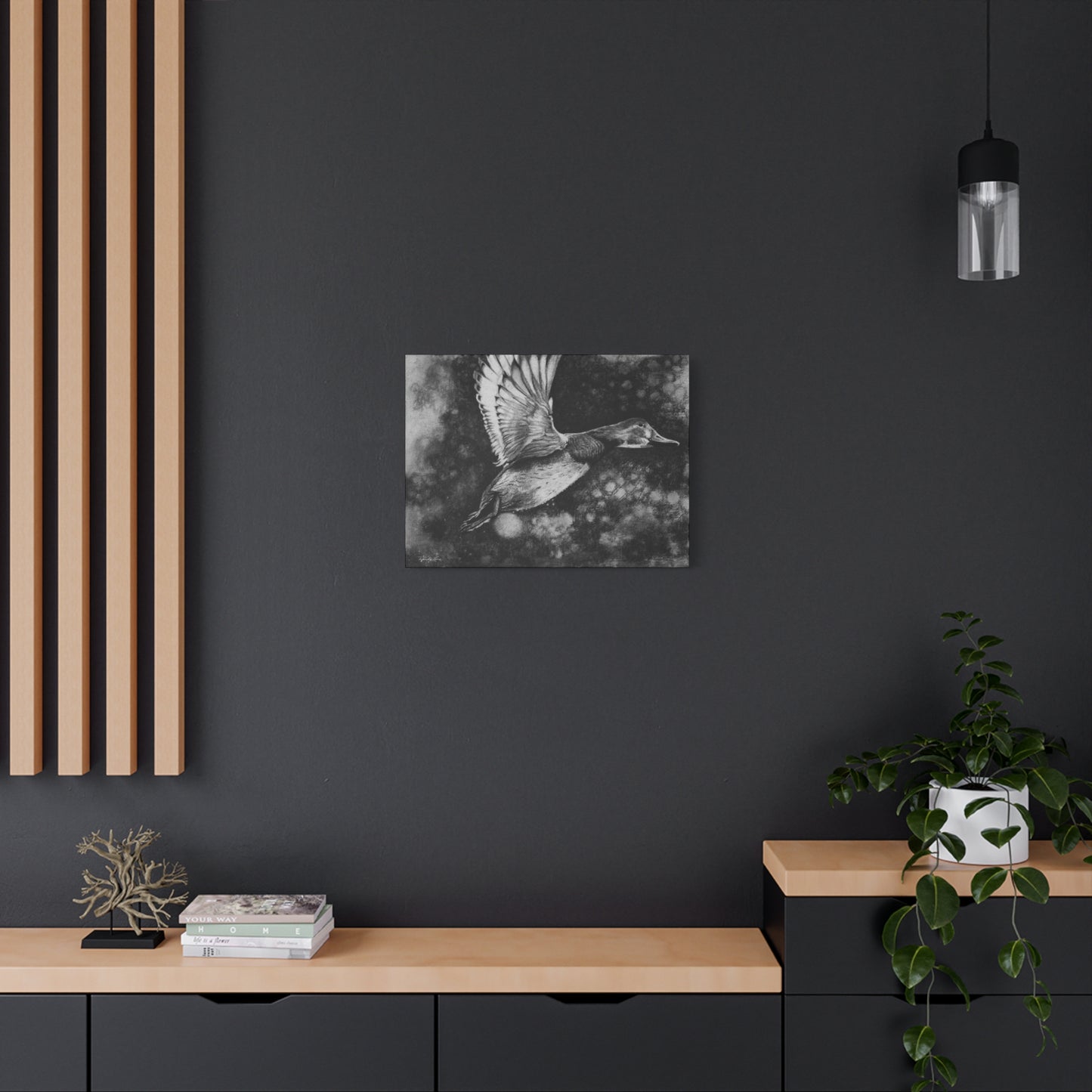 Flare, Elegant Duck Wall Art, Matte Stretched Canvas