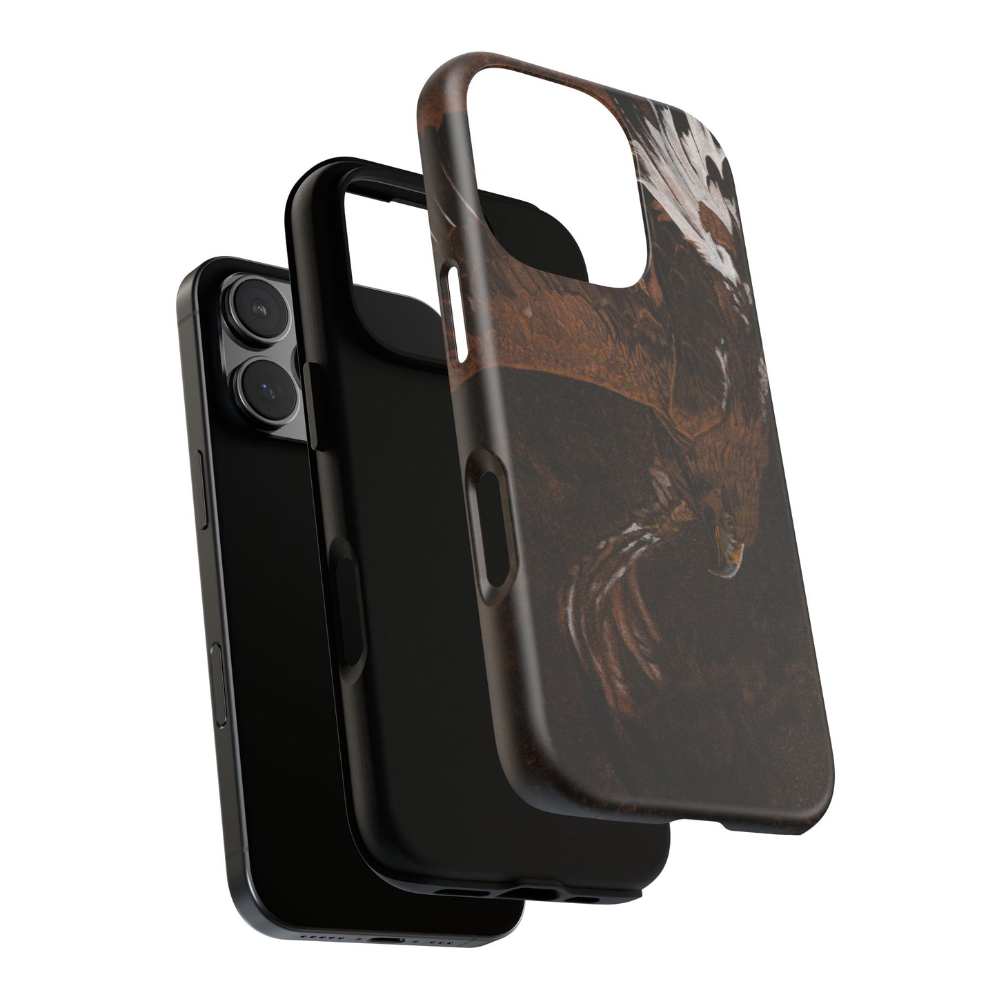 Golden Flight, Eagle Design Phone Case, Tough Cases