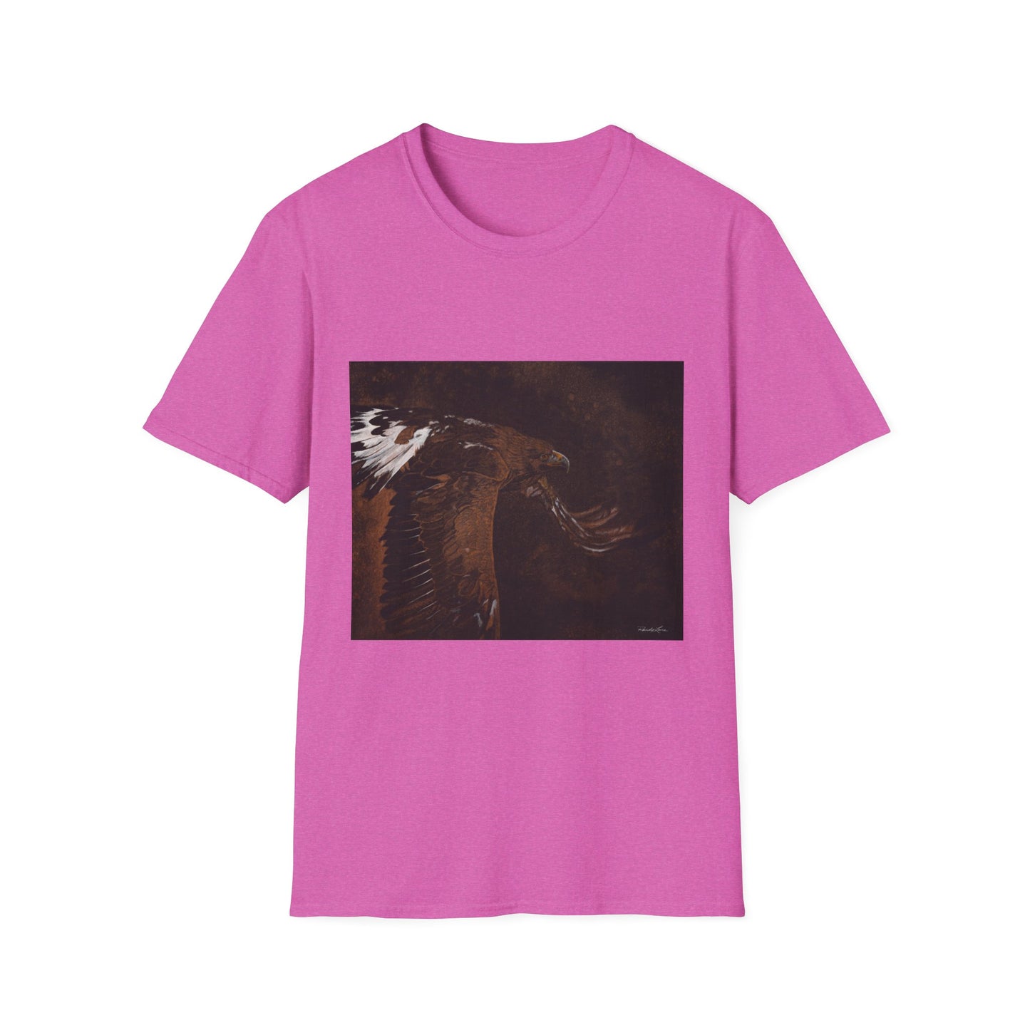Golden Flight, Golden Eagle Unisex T-Shirt, Softstyle Tee