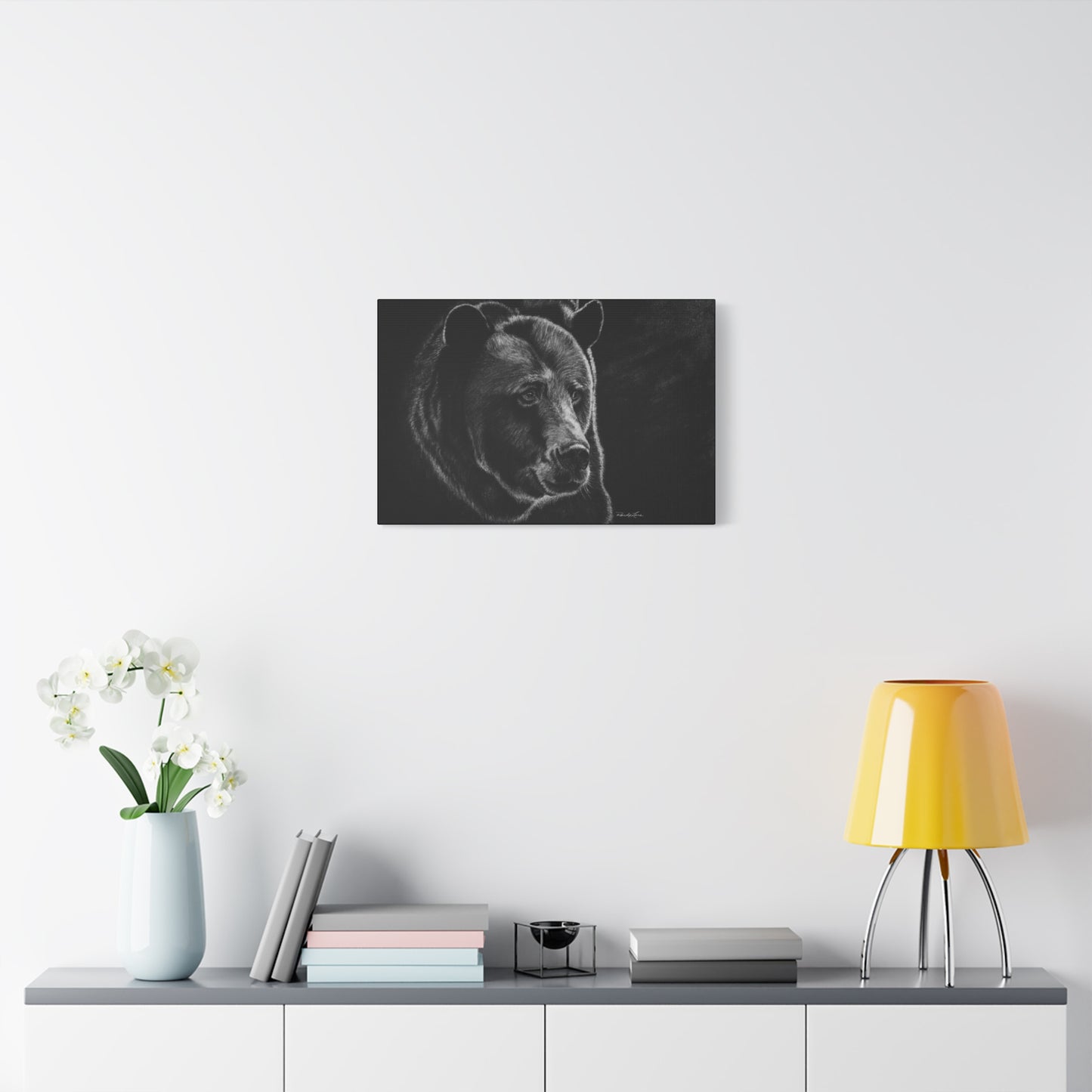 Dominance, Stretched Canvas Bear Print