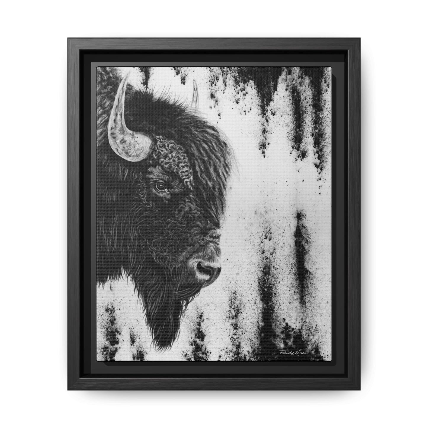 Pride, Framed Bison Canvas Art