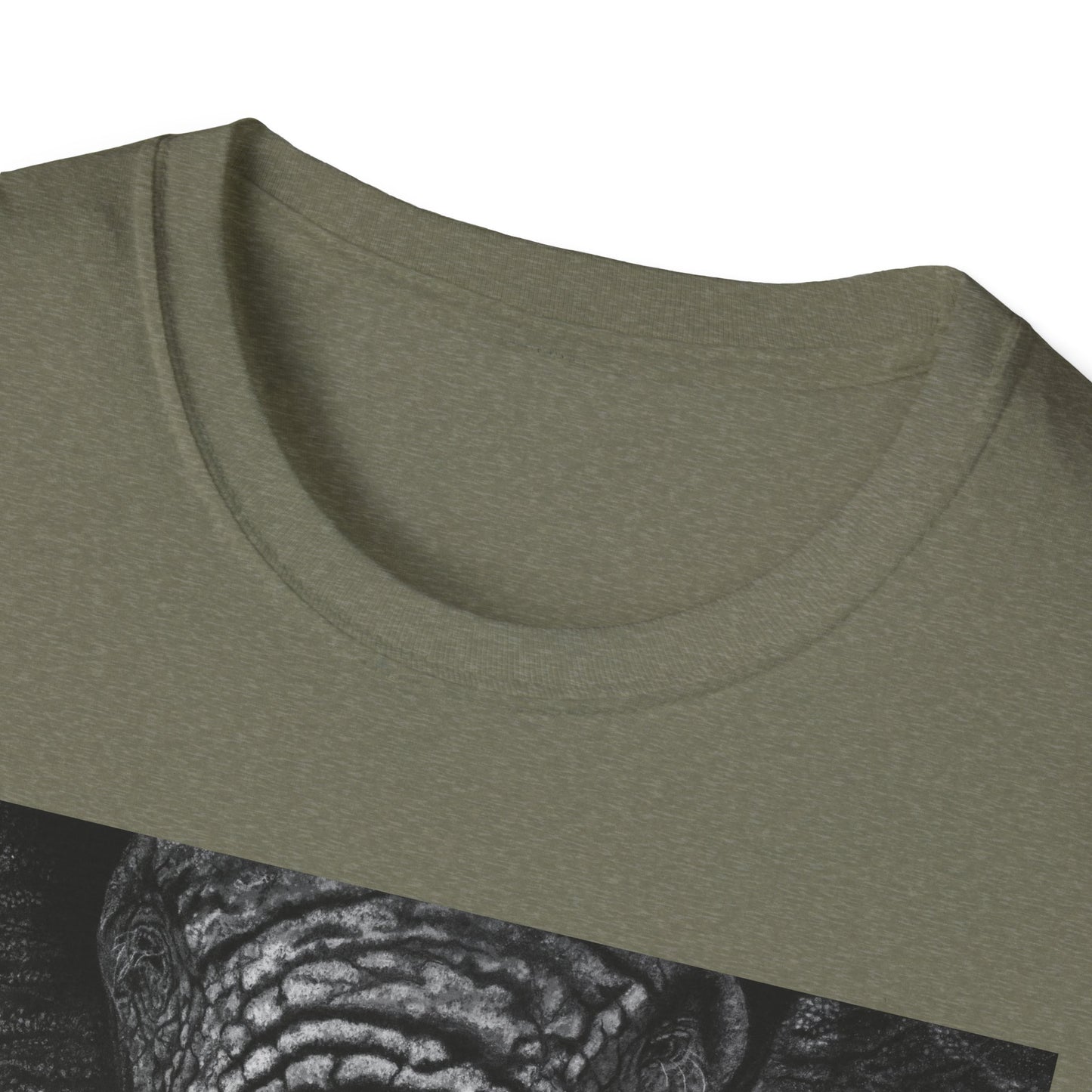 Ebony and Ivory, Elephant Graphic Unisex Softstyle T-Shirt