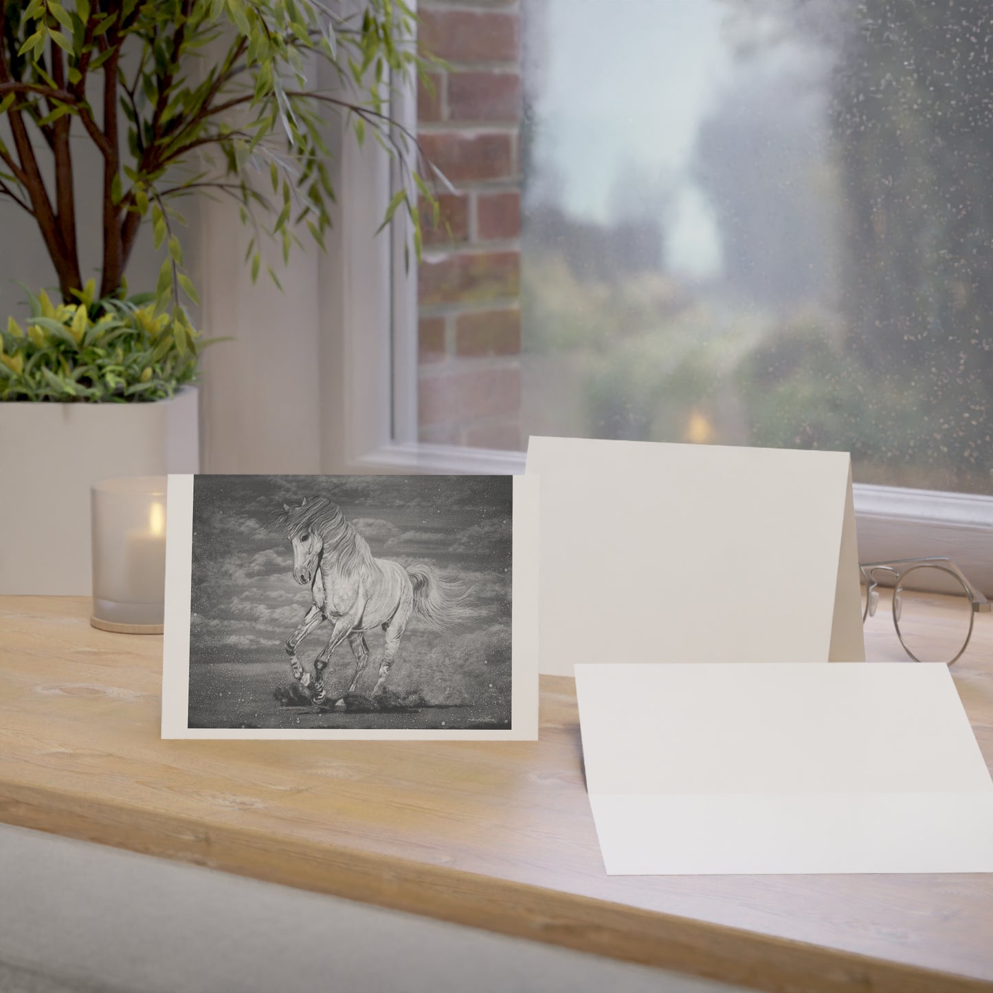Equine Elegance. Prancing Horse Greeting Cards