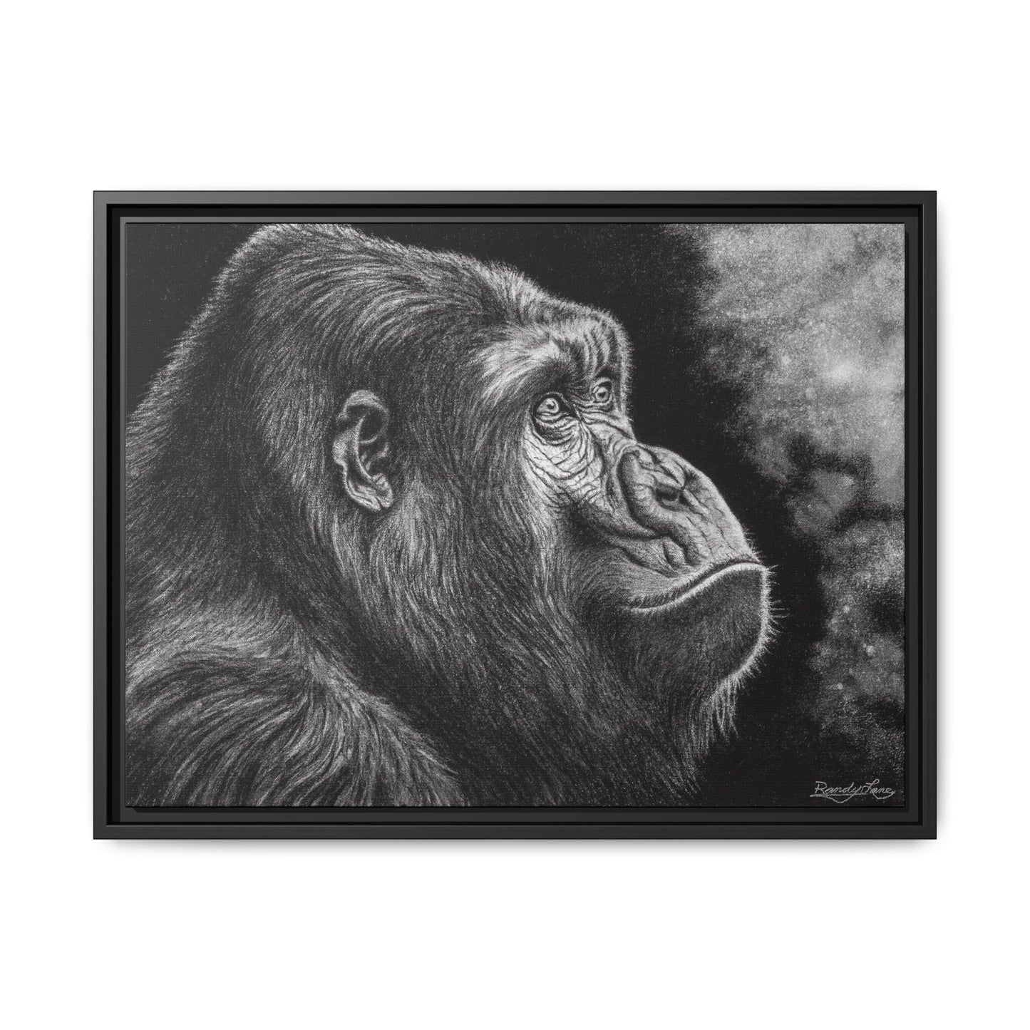 Gorilla, Framed Art Canvas Wall Decor