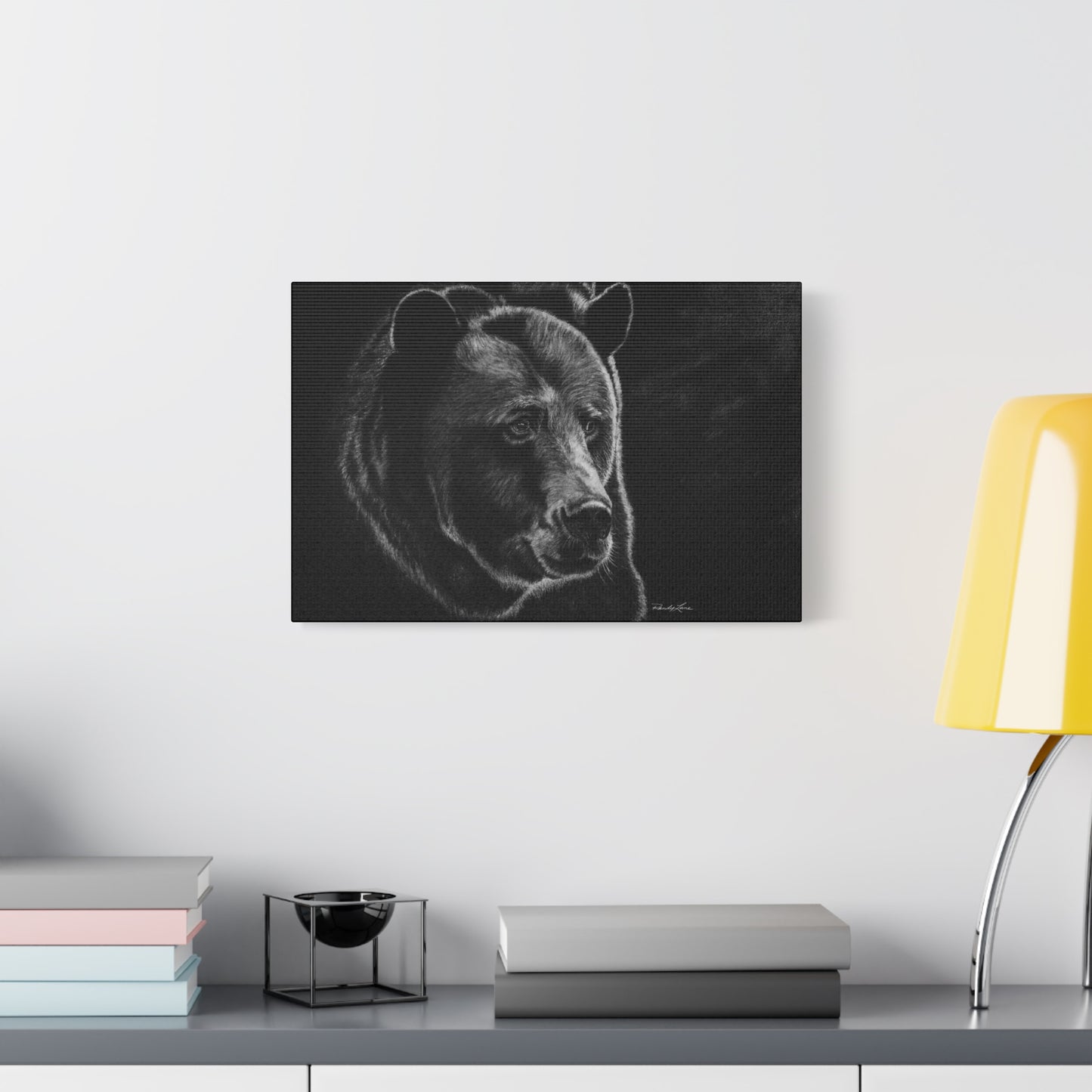 Dominance, Stretched Canvas Bear Print