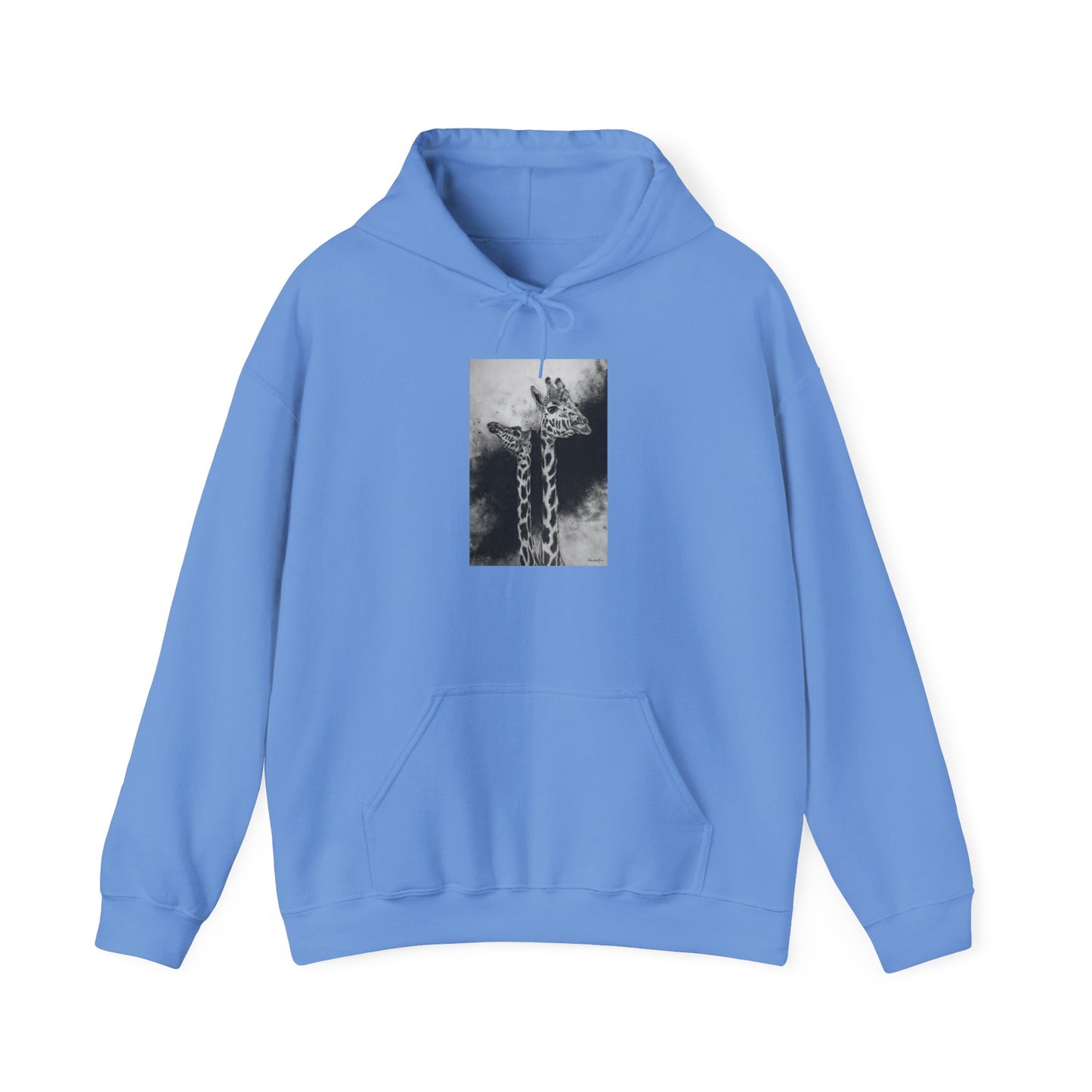 Grace in the Grassland, Giraffe Unisex Heavy Blend™ Hooded Sweatshirt