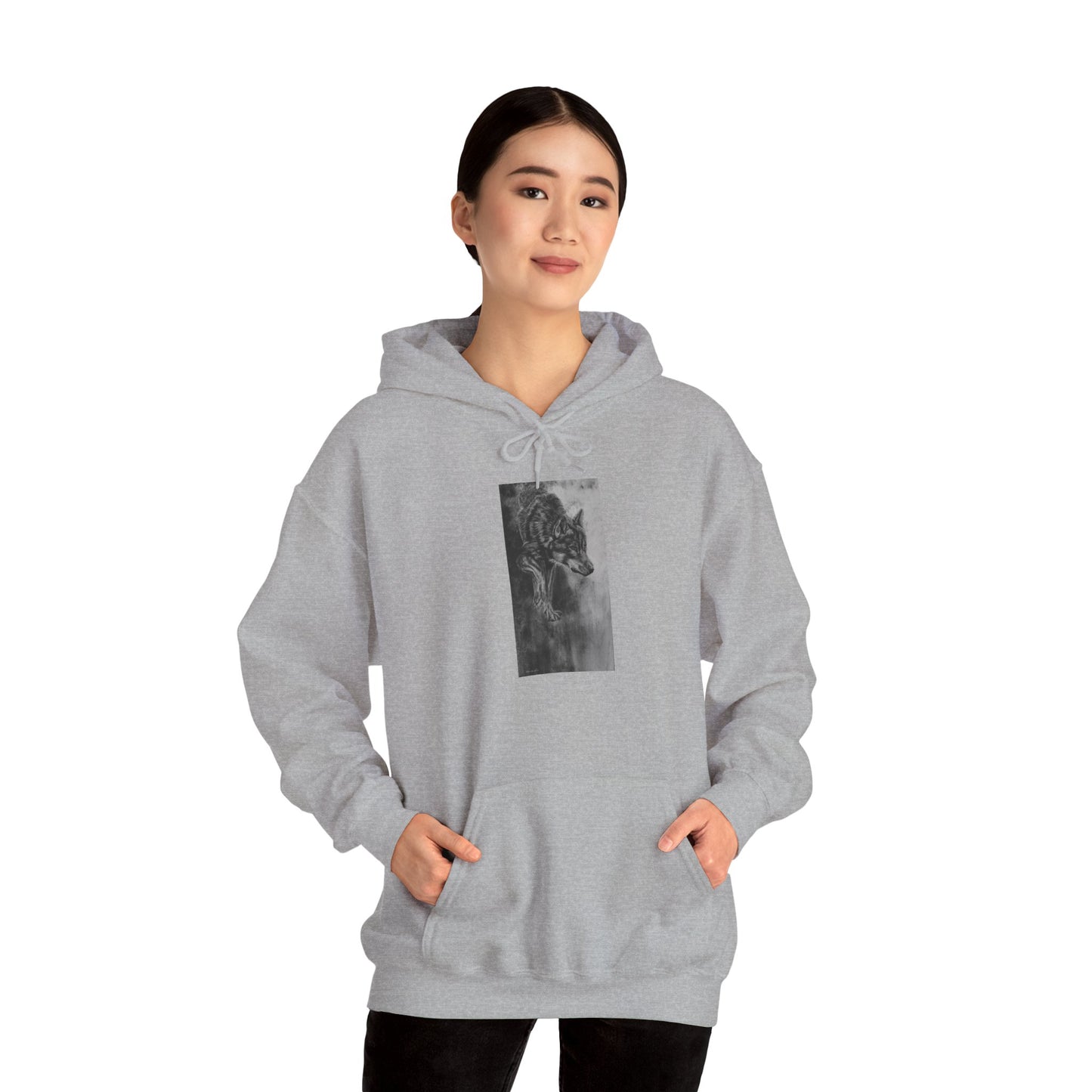 Specter, Wolf Unisex Hooded Sweatshirt
