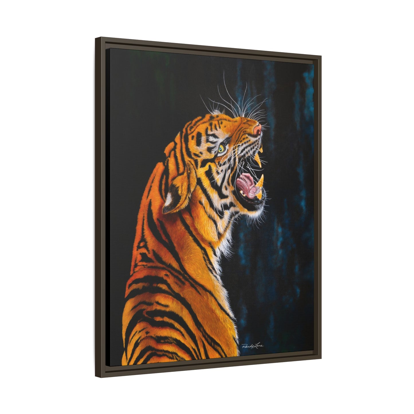 Beautifully Bold, Framed Matte Canvas Tiger Art Print