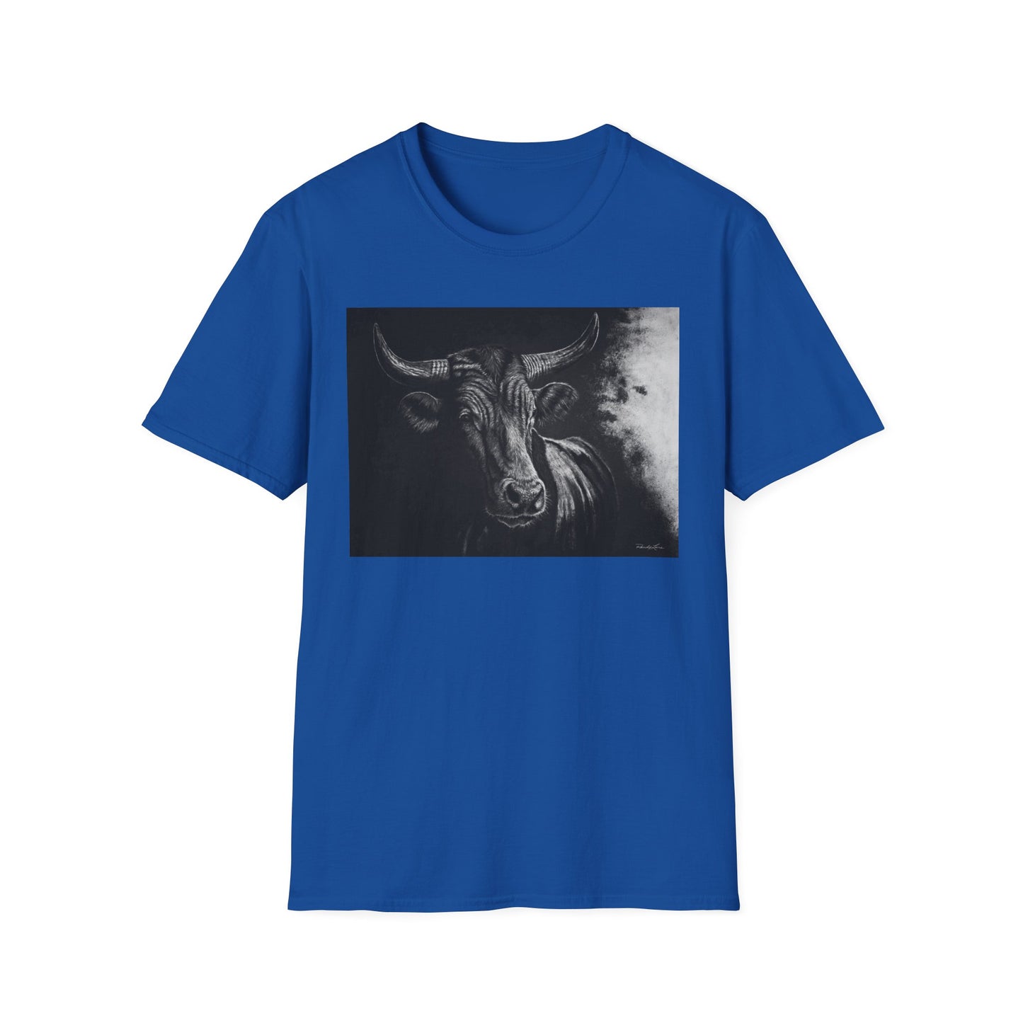 Stonebreaker. Bucking Bull Graphic Unisex Softstyle T-Shirt