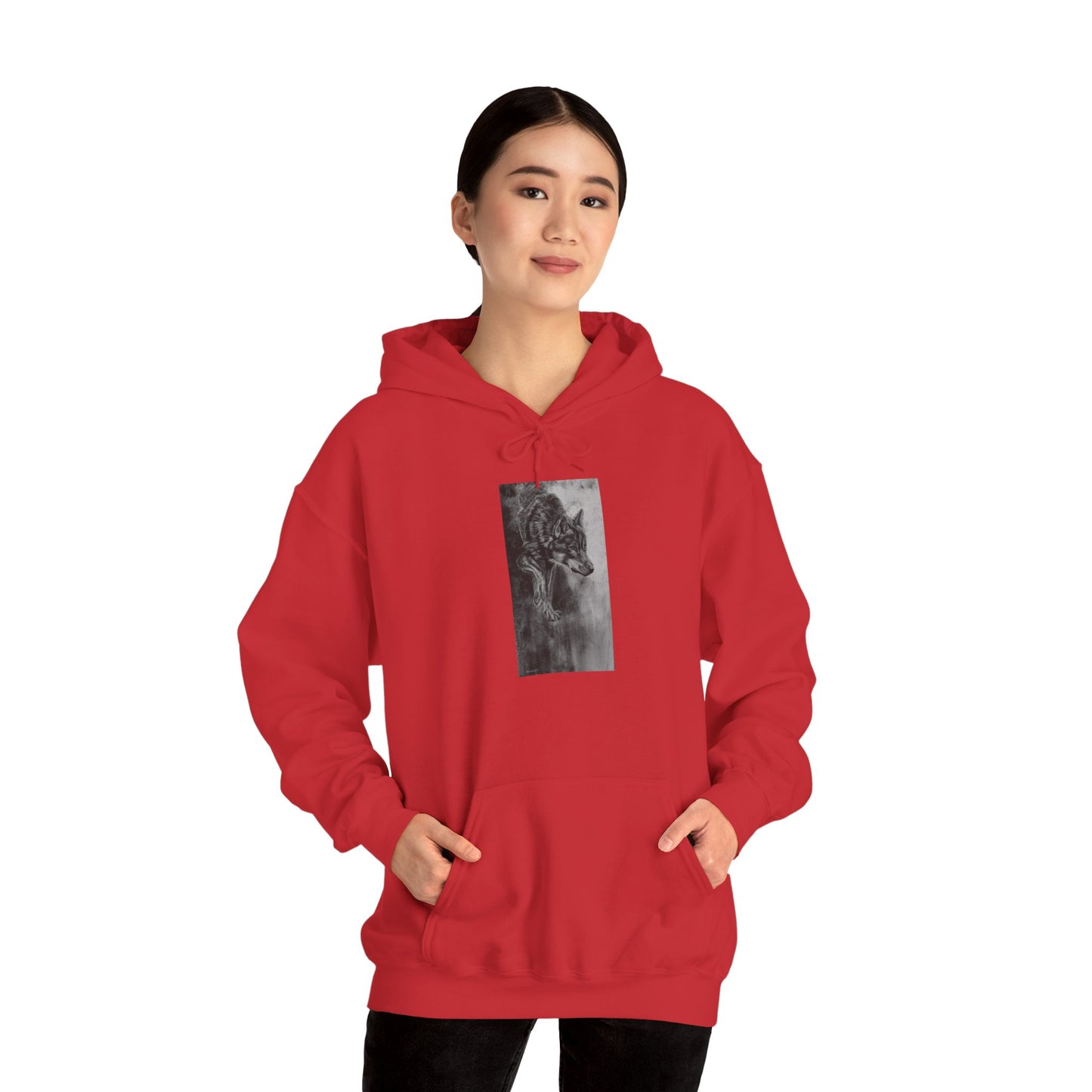 Specter, Wolf Unisex Hooded Sweatshirt