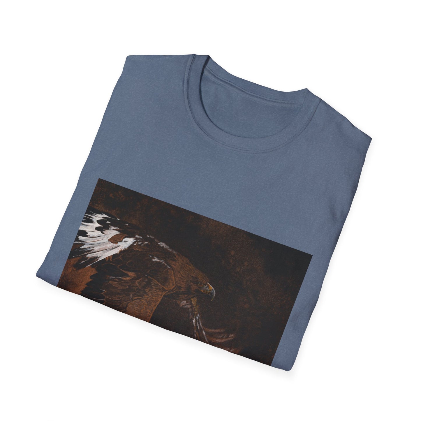 Golden Flight, Golden Eagle Unisex T-Shirt, Softstyle Tee