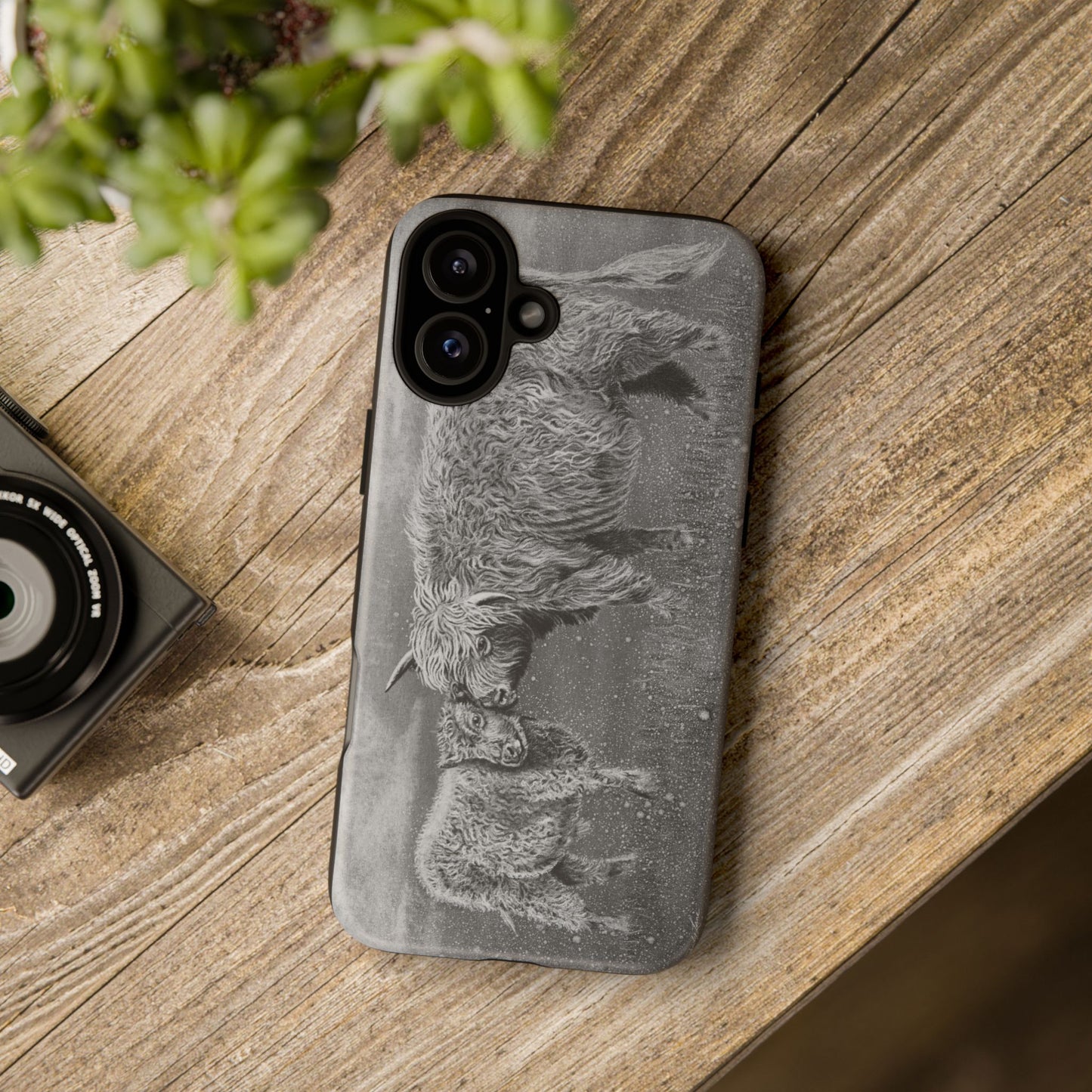 Highland Love, Highland Cow theme Phone Case, Tough Cases