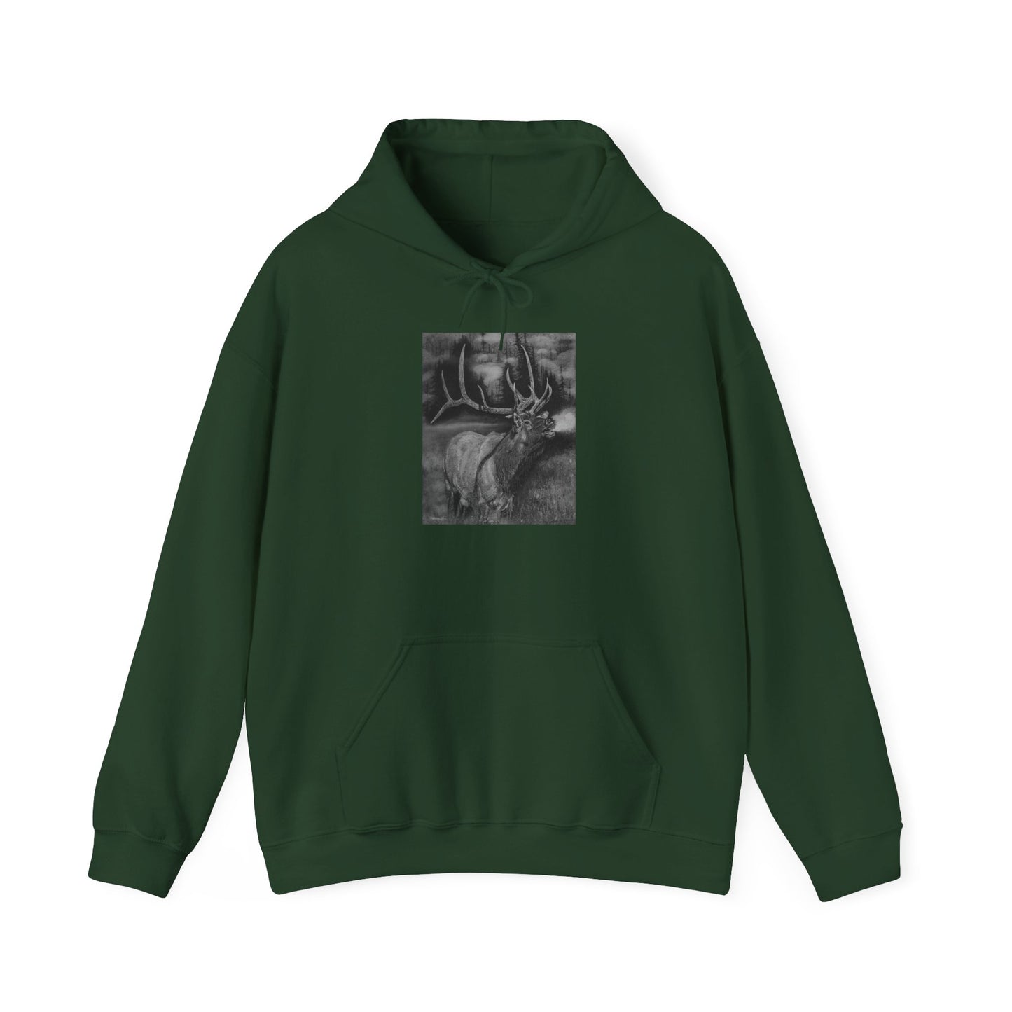Mountain Music, Elk Unisex Hooded Sweatshirt