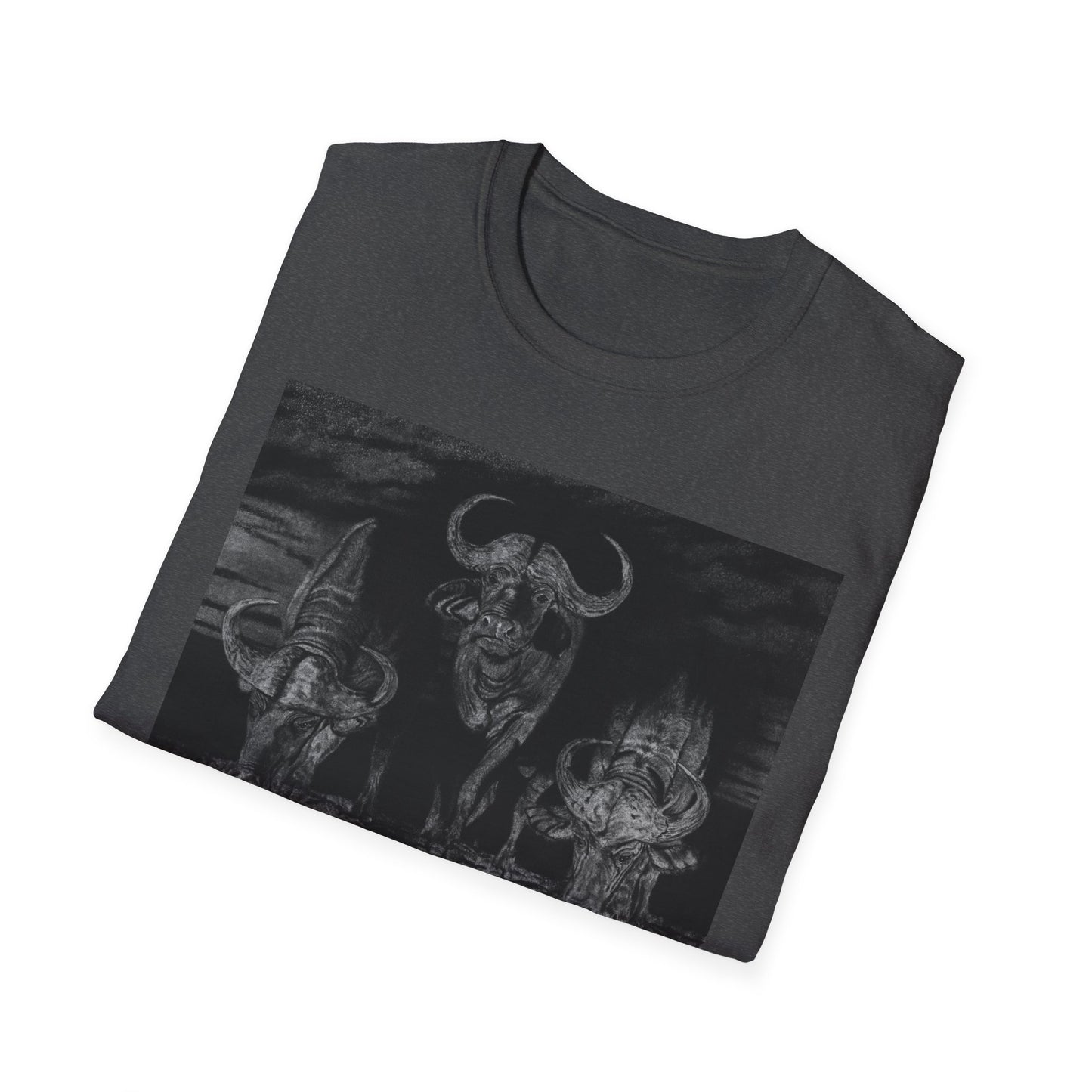 The Waterhole, Cape Buffalo Unisex T-Shirt - Softstyle Tee