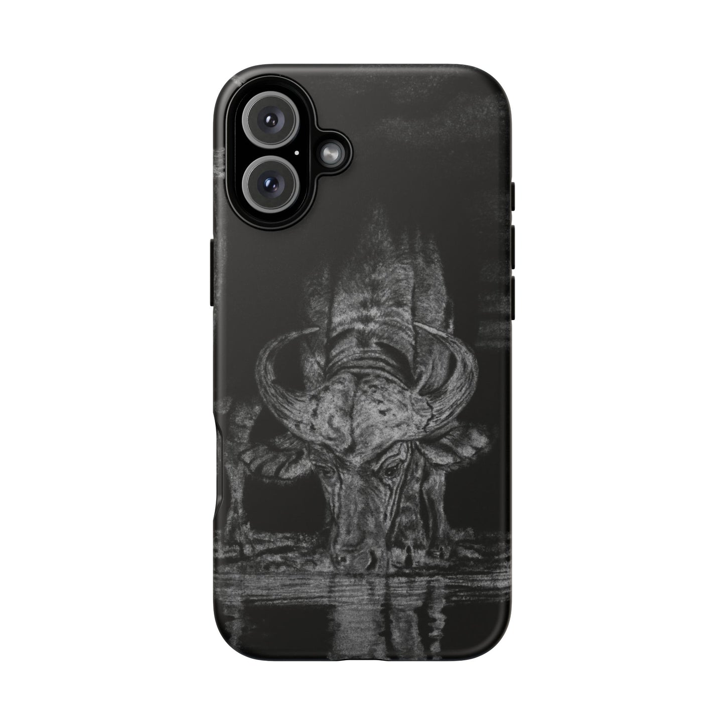 The Waterhole, Cape Buffalo Tough Phone Cases