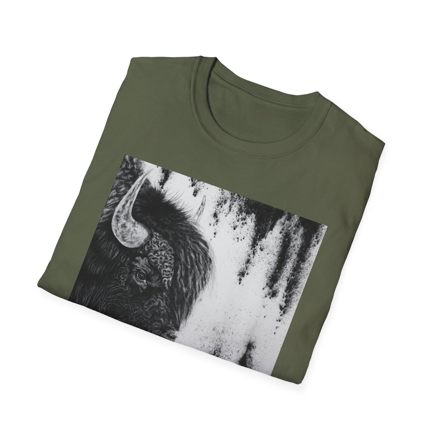 Pride, Bison Graphic Tee, Unisex Softstyle T-Shirt