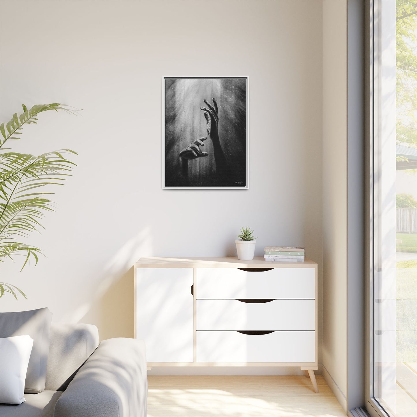 Divine Dance. Framed Stretched Matte Canvas Art Print