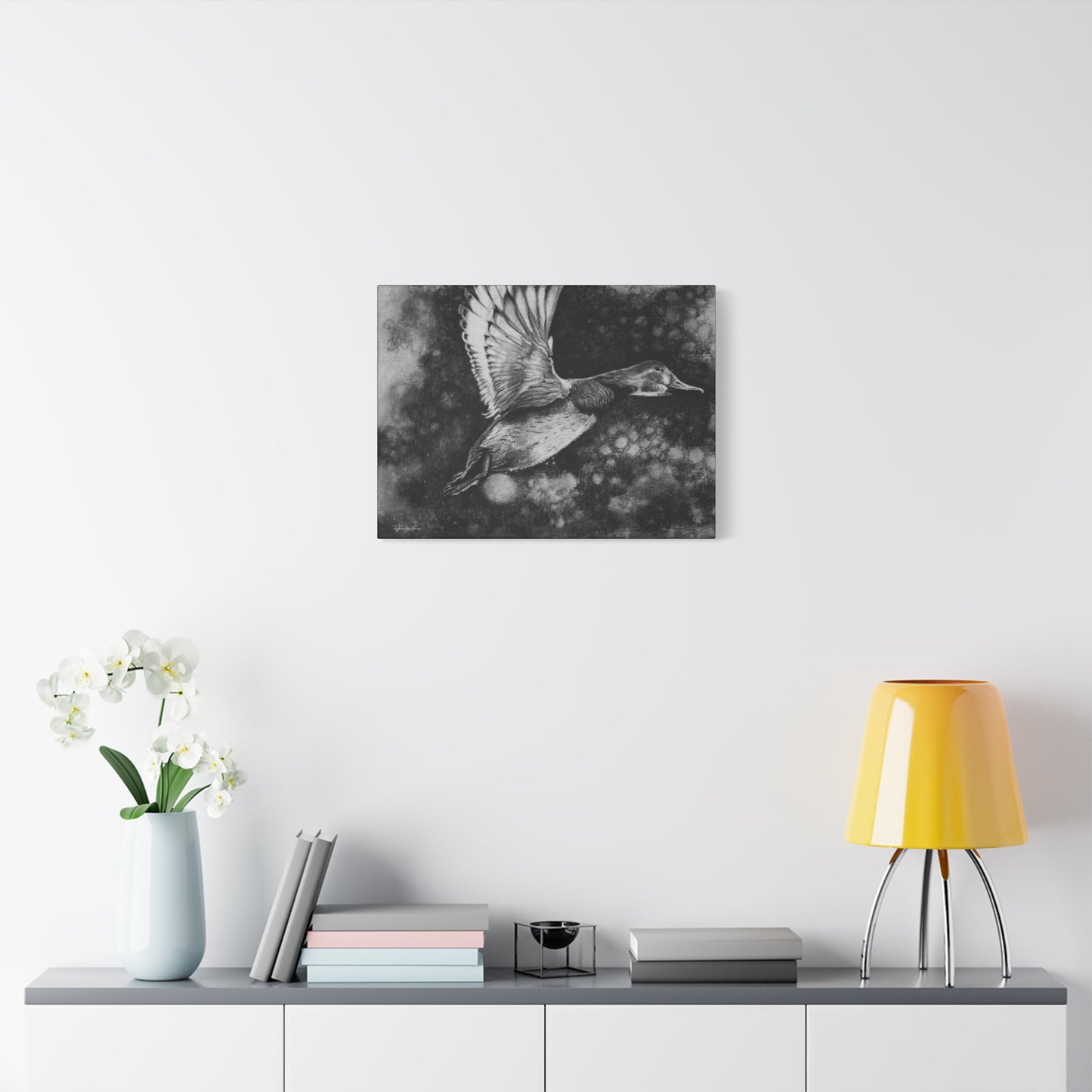Flare, Elegant Duck Wall Art, Matte Stretched Canvas