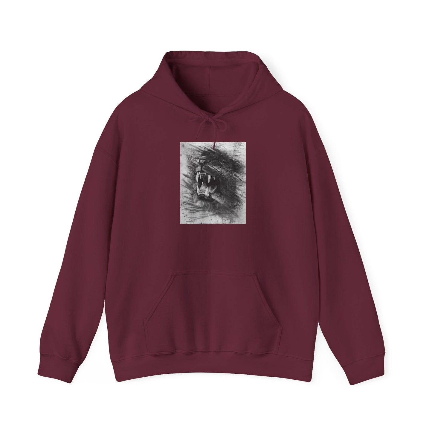 Let the Lion Roar, Lion Graphic Hoodie, Unisex Heavy Blend Hooded Sweatshirt