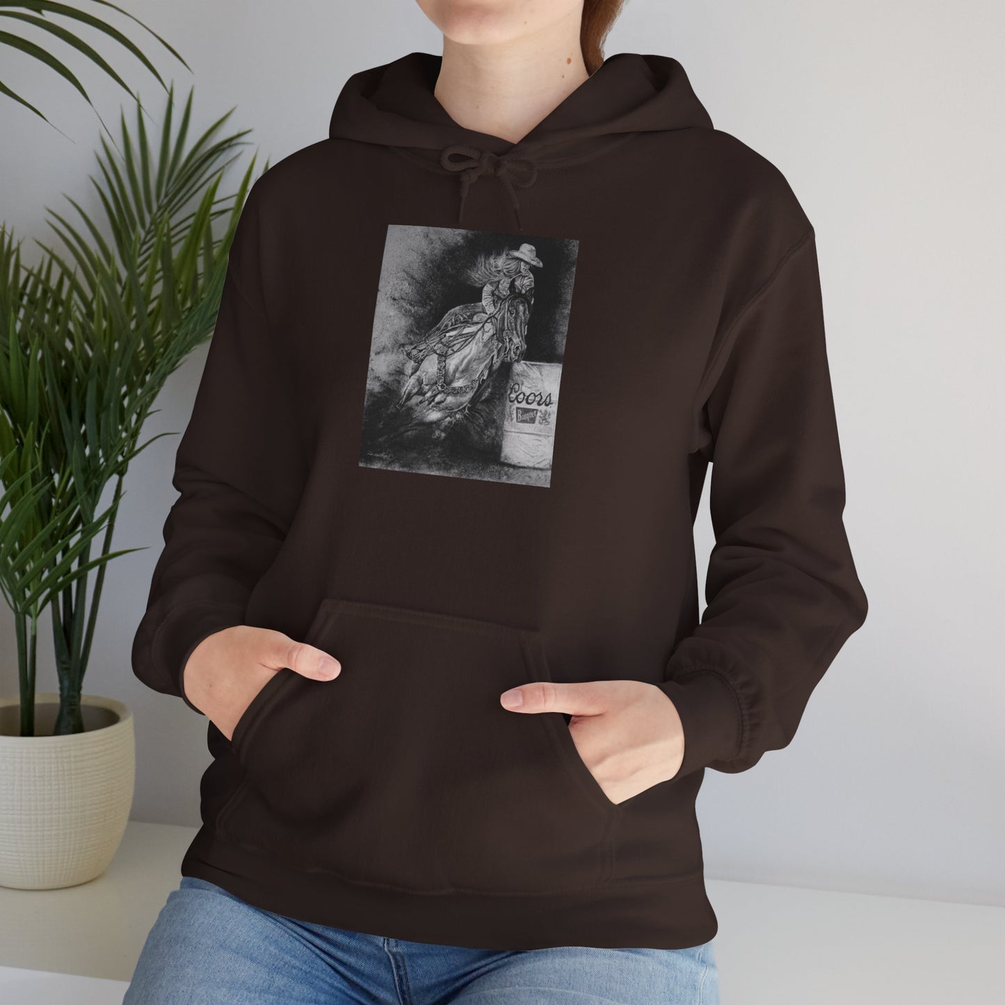Sophie's Run. Rodeo Barrel Racer Unisex Heavy Blend™ Hooded Sweatshirt