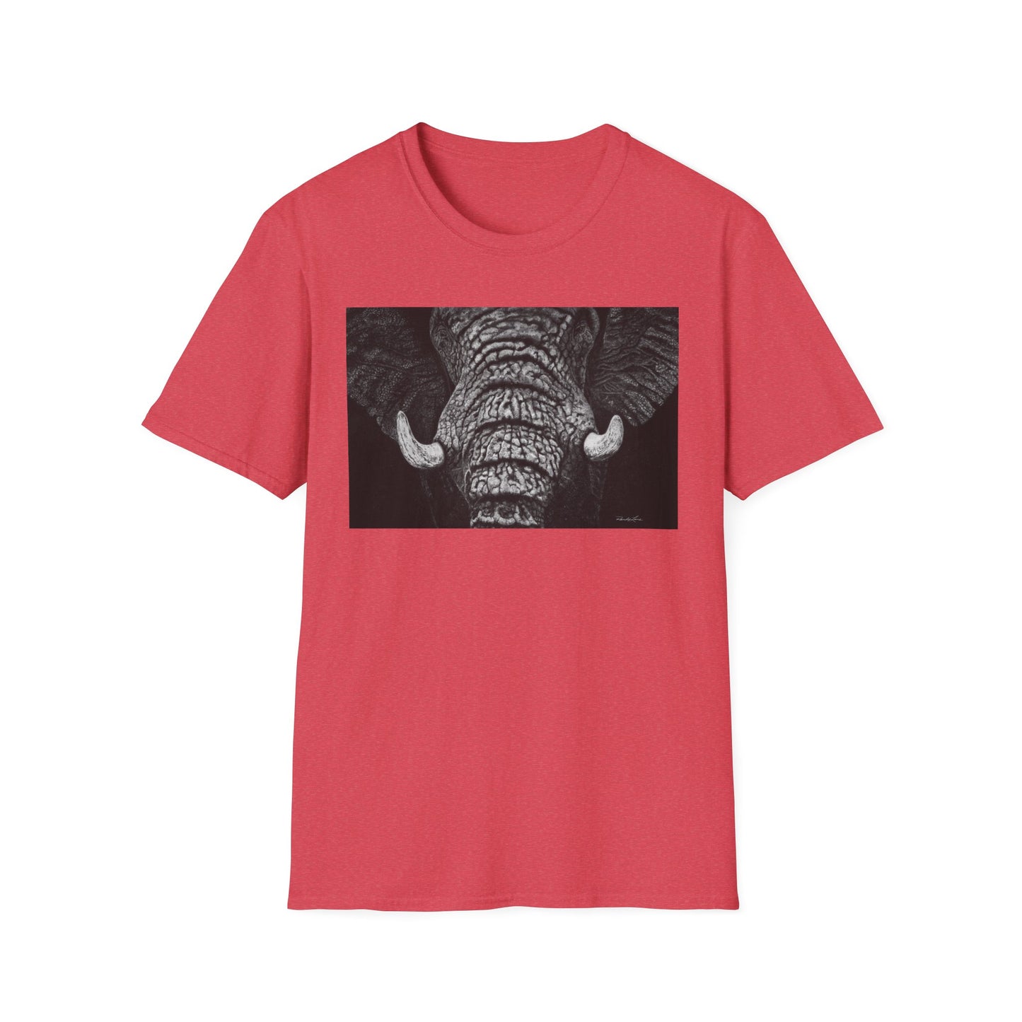 Ebony and Ivory, Elephant Graphic Unisex Softstyle T-Shirt
