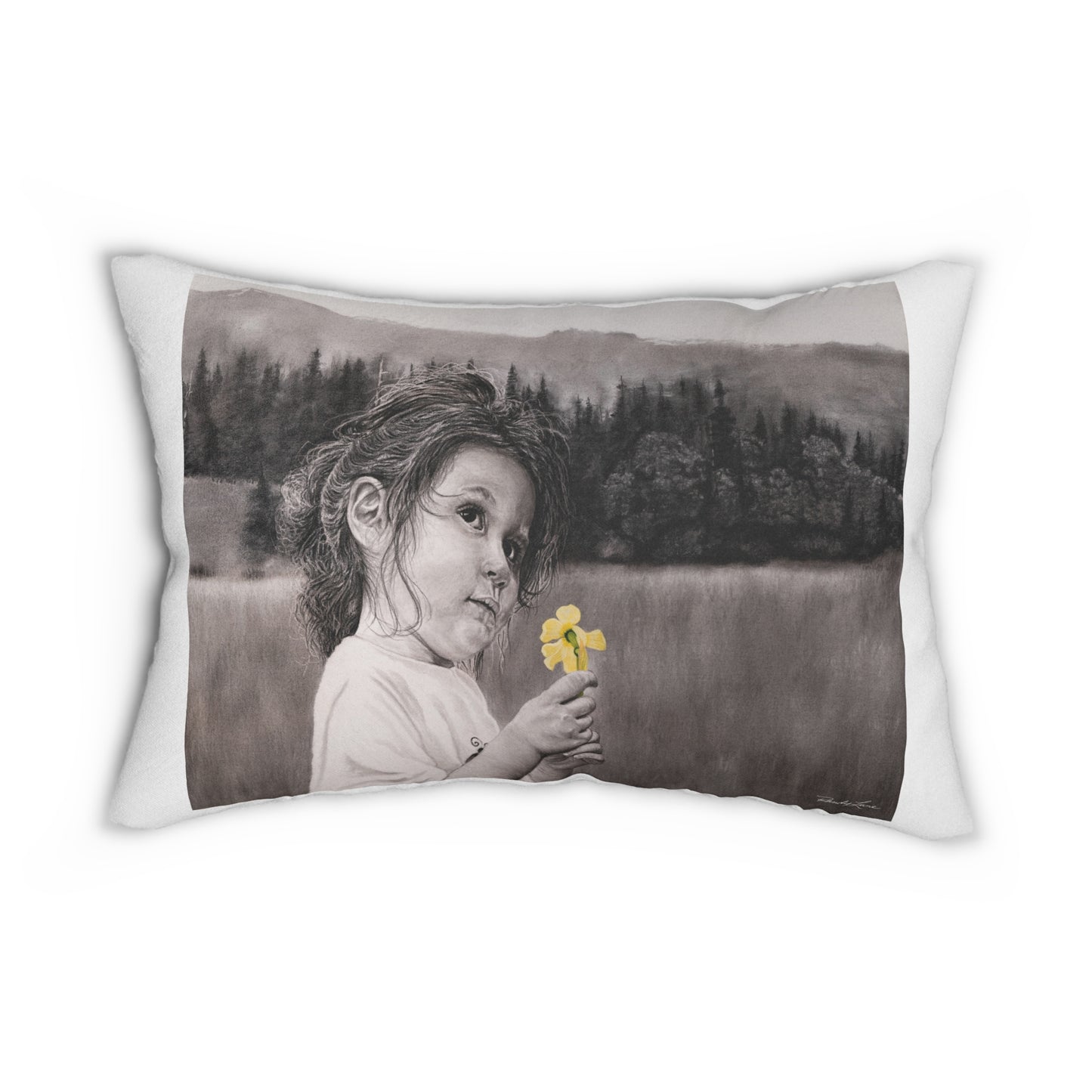 Hope, Spun Polyester Lumbar Pillow