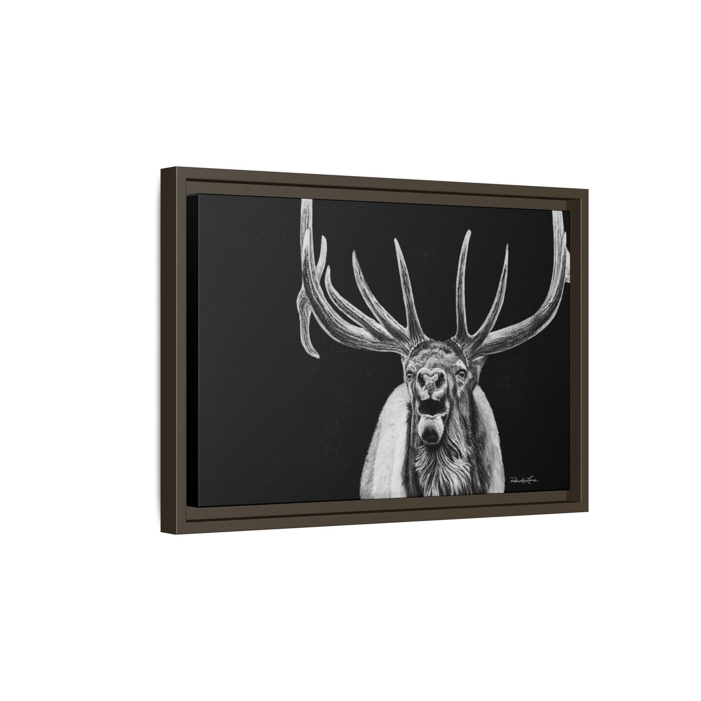 Heavy is the Crown, Elk Matte Canvas Print, Framed (Multi-color)