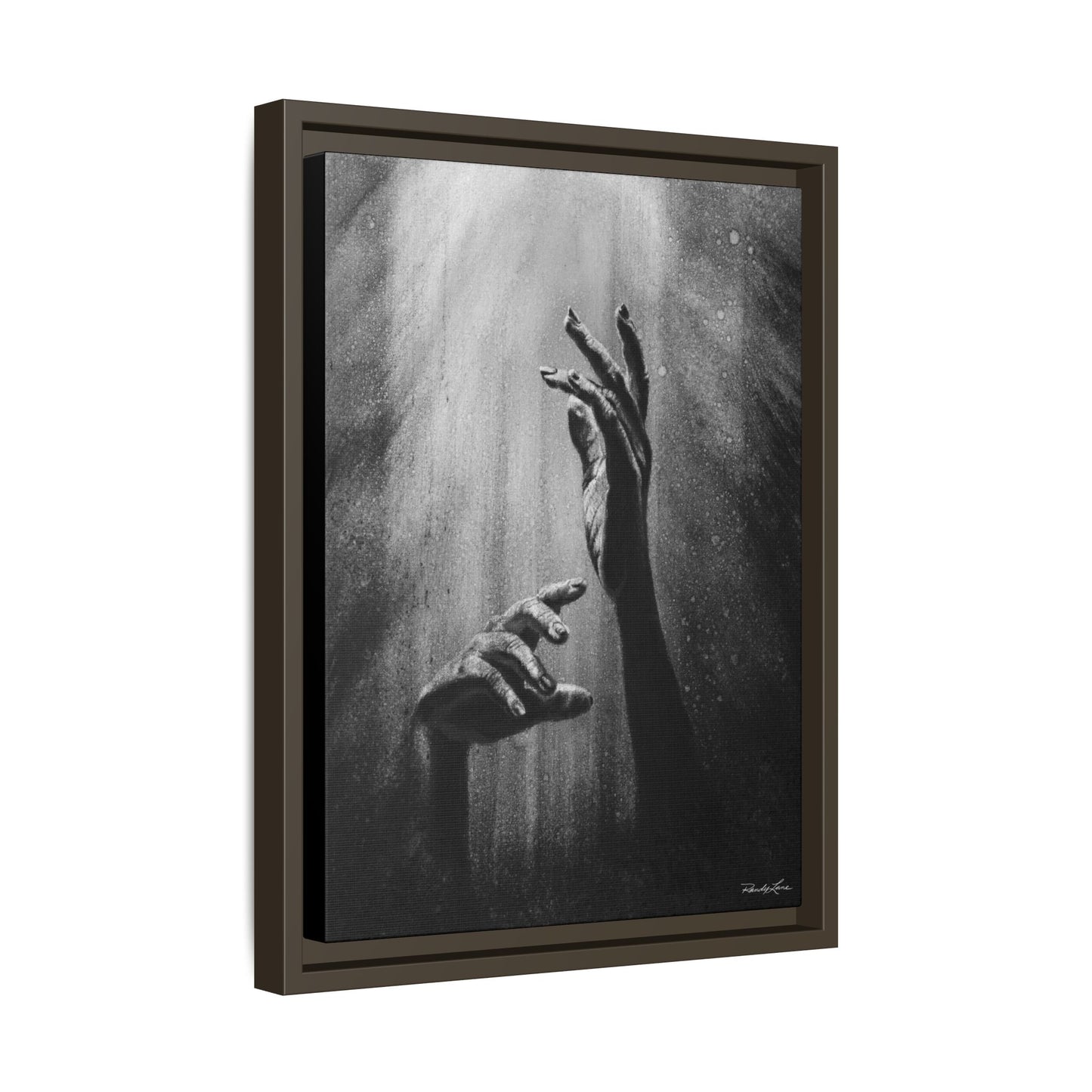 Divine Dance. Framed Stretched Matte Canvas Art Print