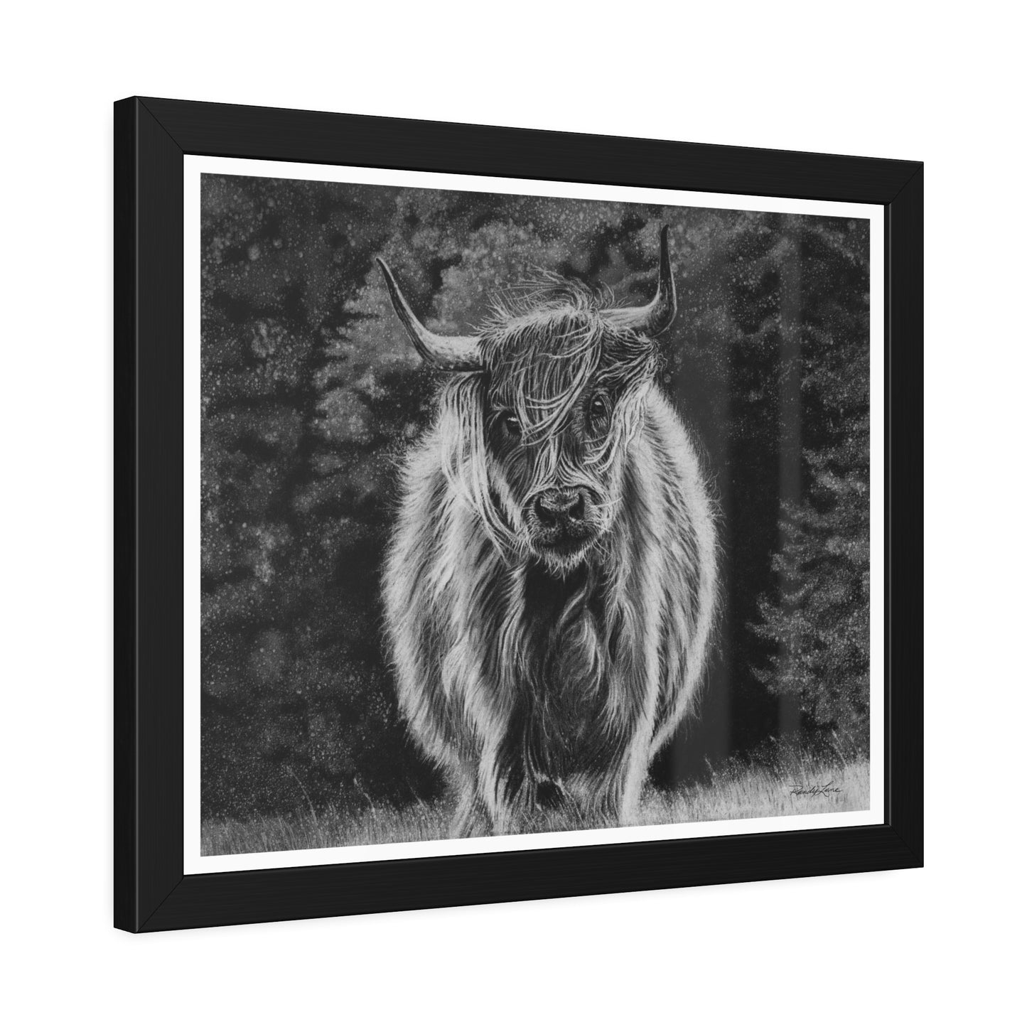 Ragamuffin. Highland Cow Framed Fine Art Print