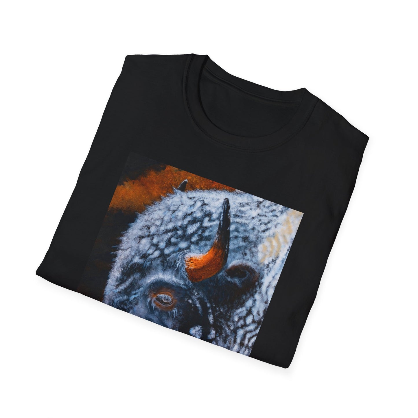 Storm Bison, Unisex Softstyle T-Shirt