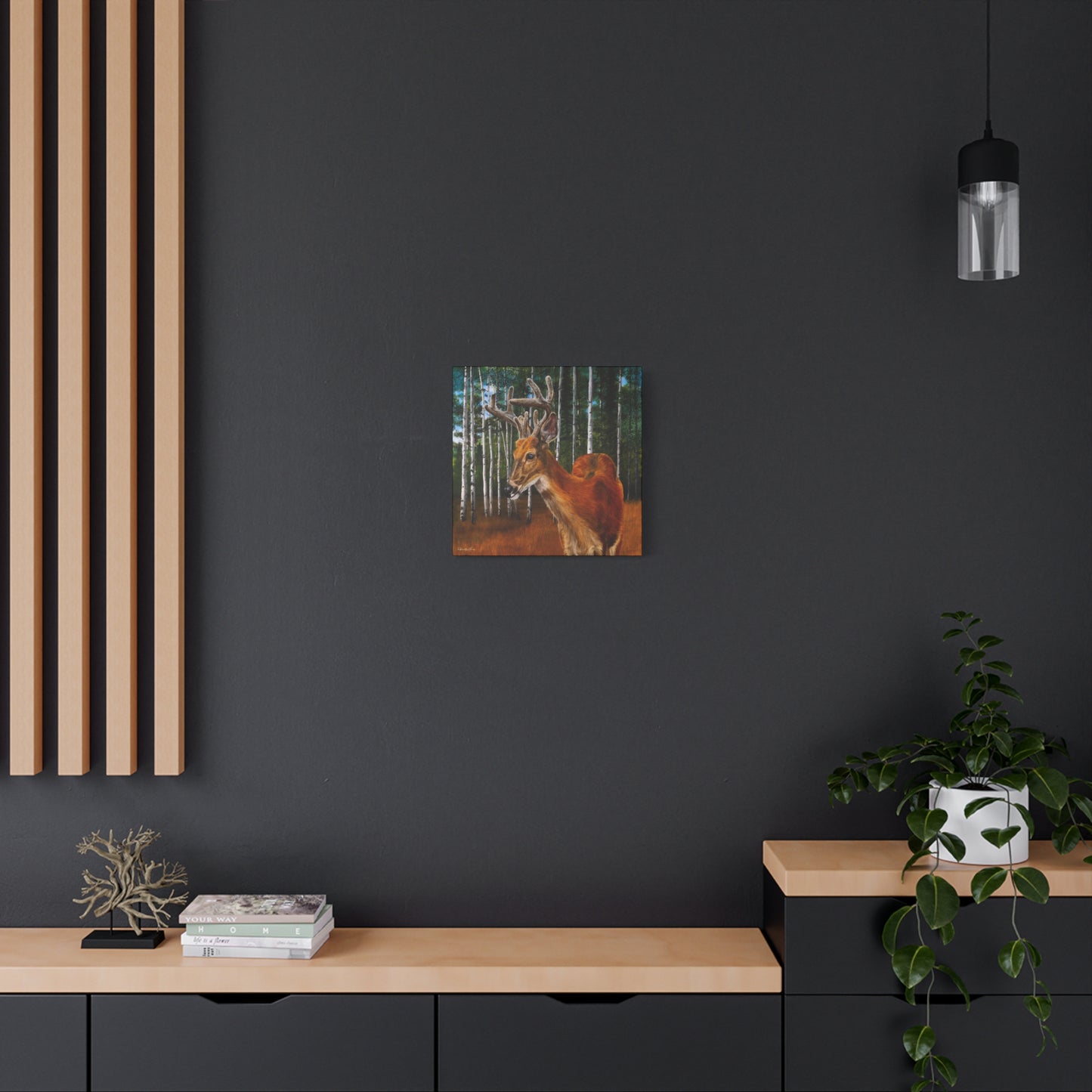 Velvet Crush,  Deer Canvas Wall Art