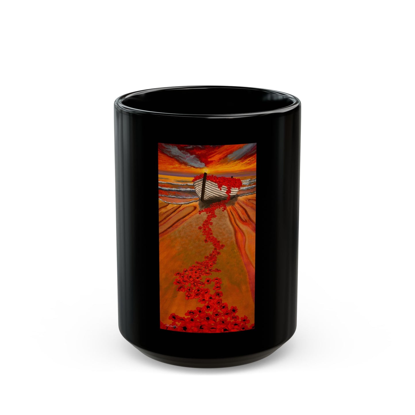 Grace Garden,  Black Mug