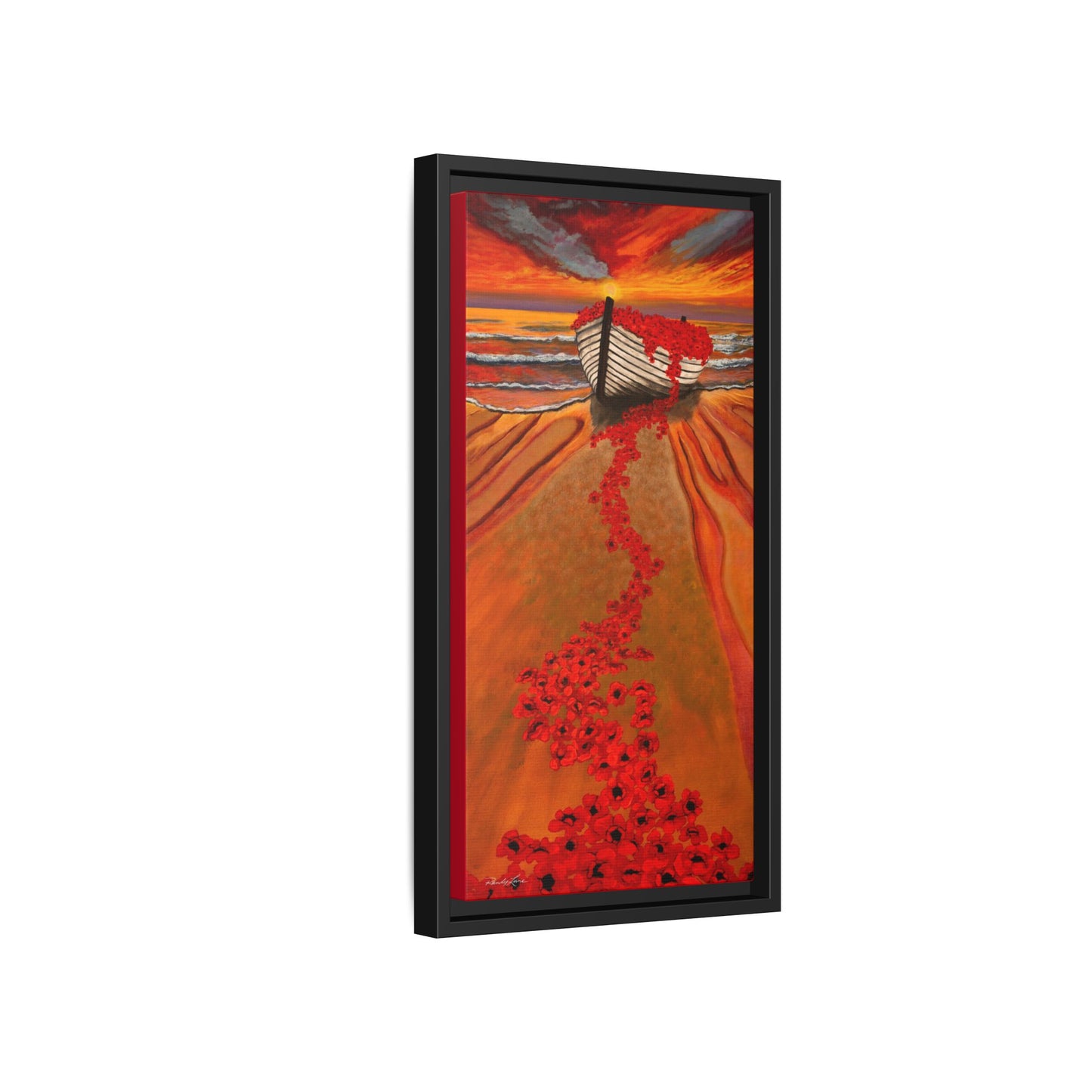 Grace Garden, Vibrant Framed Canvas Art