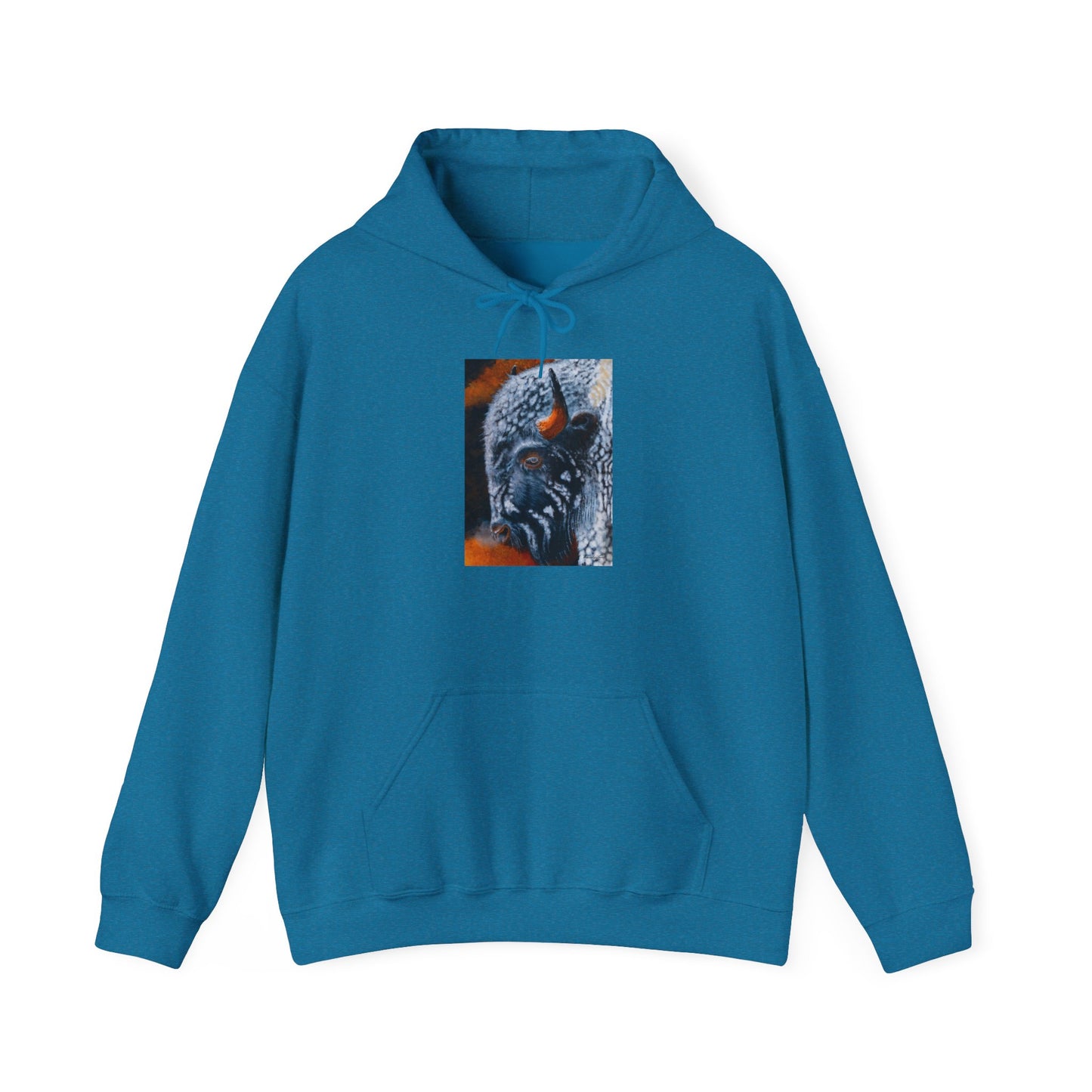 Storm Bison, Unisex Hooded Sweatshirt