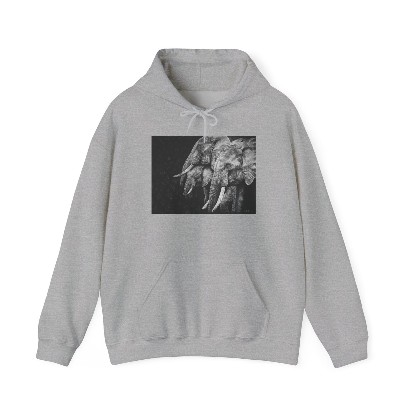 Brushland Bond. Elephant Art Unisex Heavy Blend Hoodie