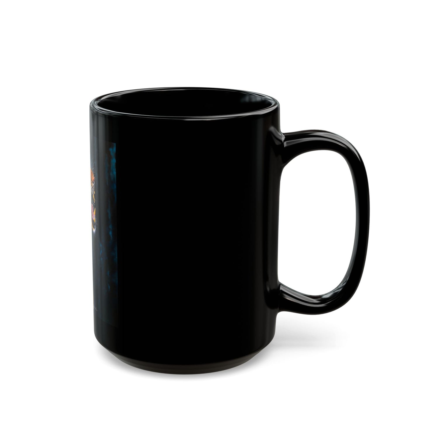 Beautifully Bold, Roaring Tiger Black Mug, 11oz or 15oz