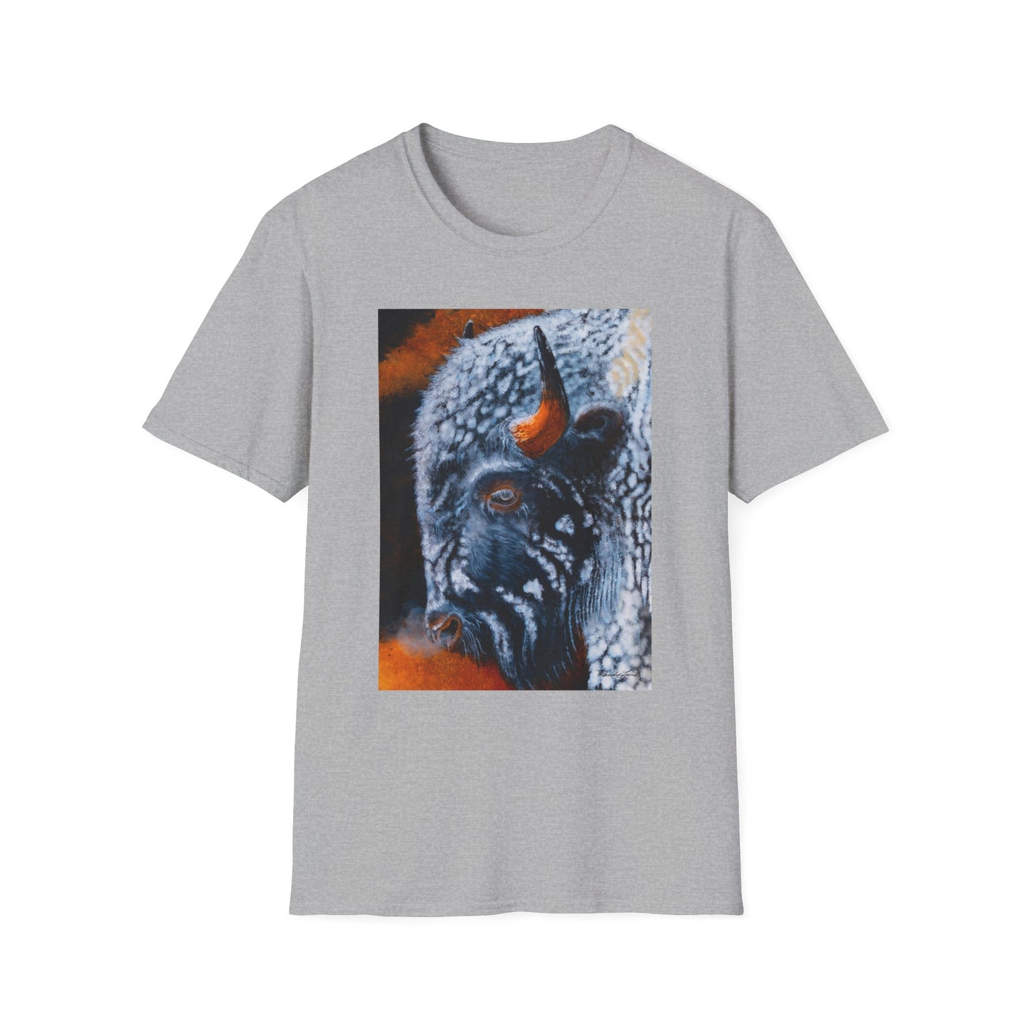Storm Bison, Unisex Softstyle T-Shirt