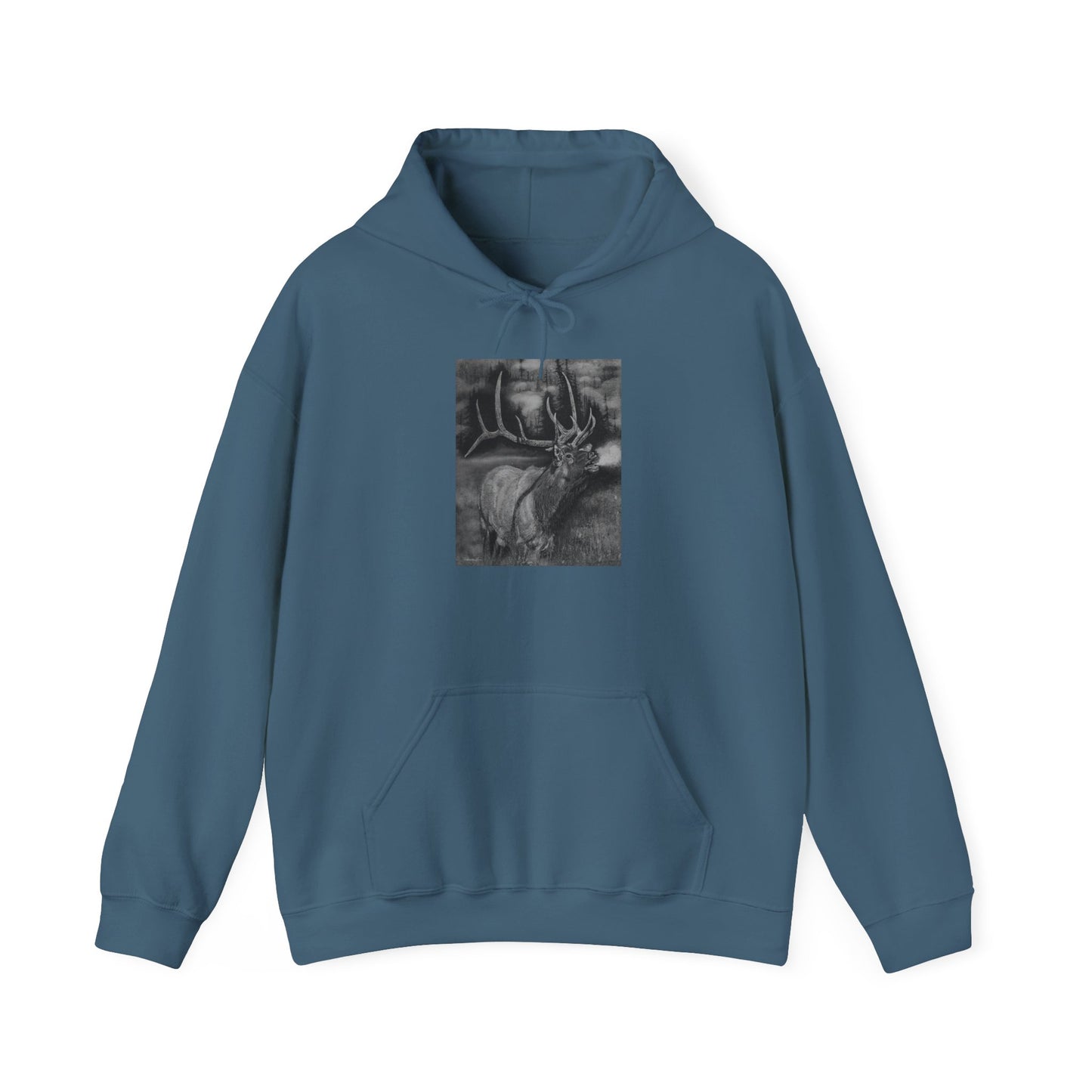Mountain Music, Elk Unisex Hooded Sweatshirt