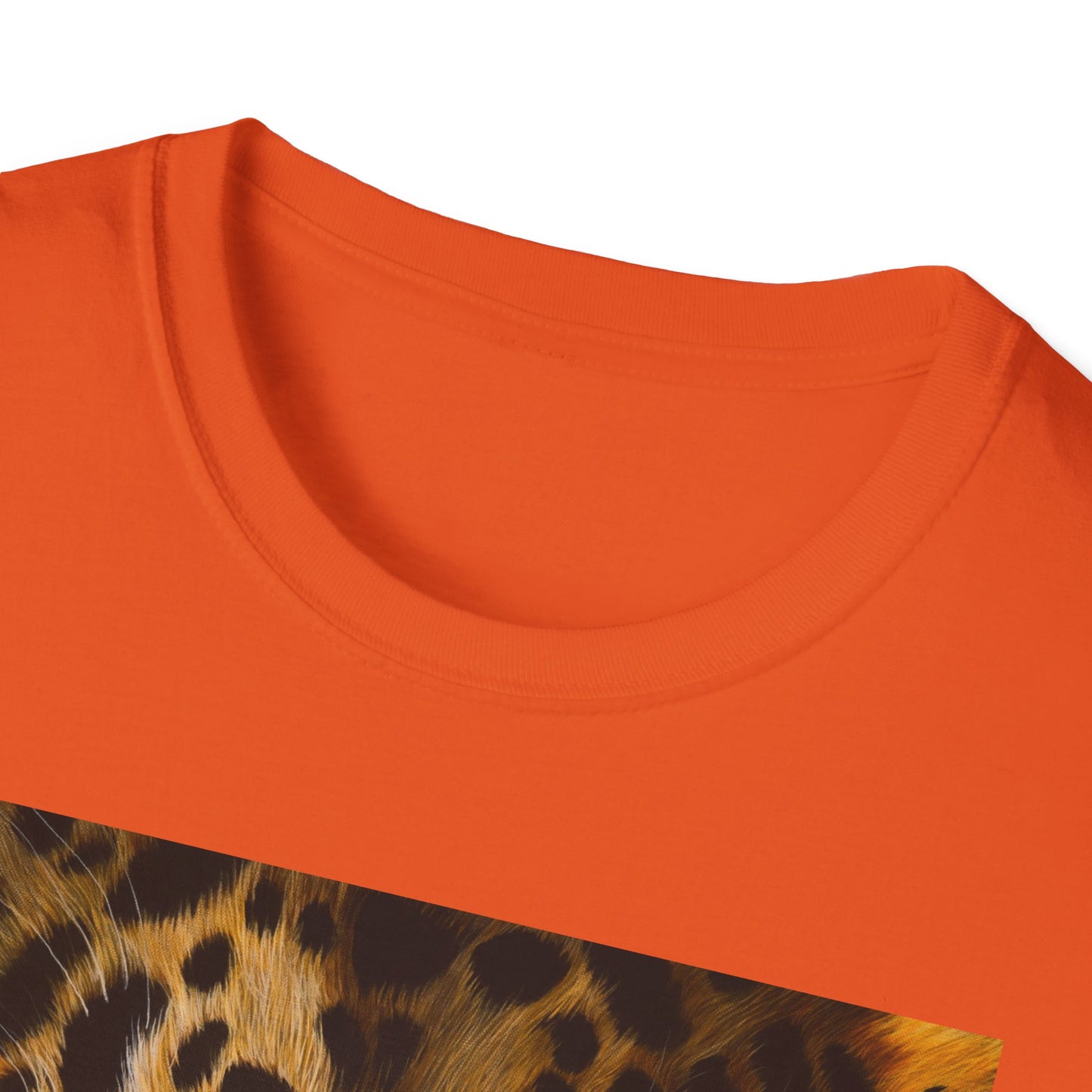Windows to the Soul, Leopard Print Unisex Softstyle T-Shirt