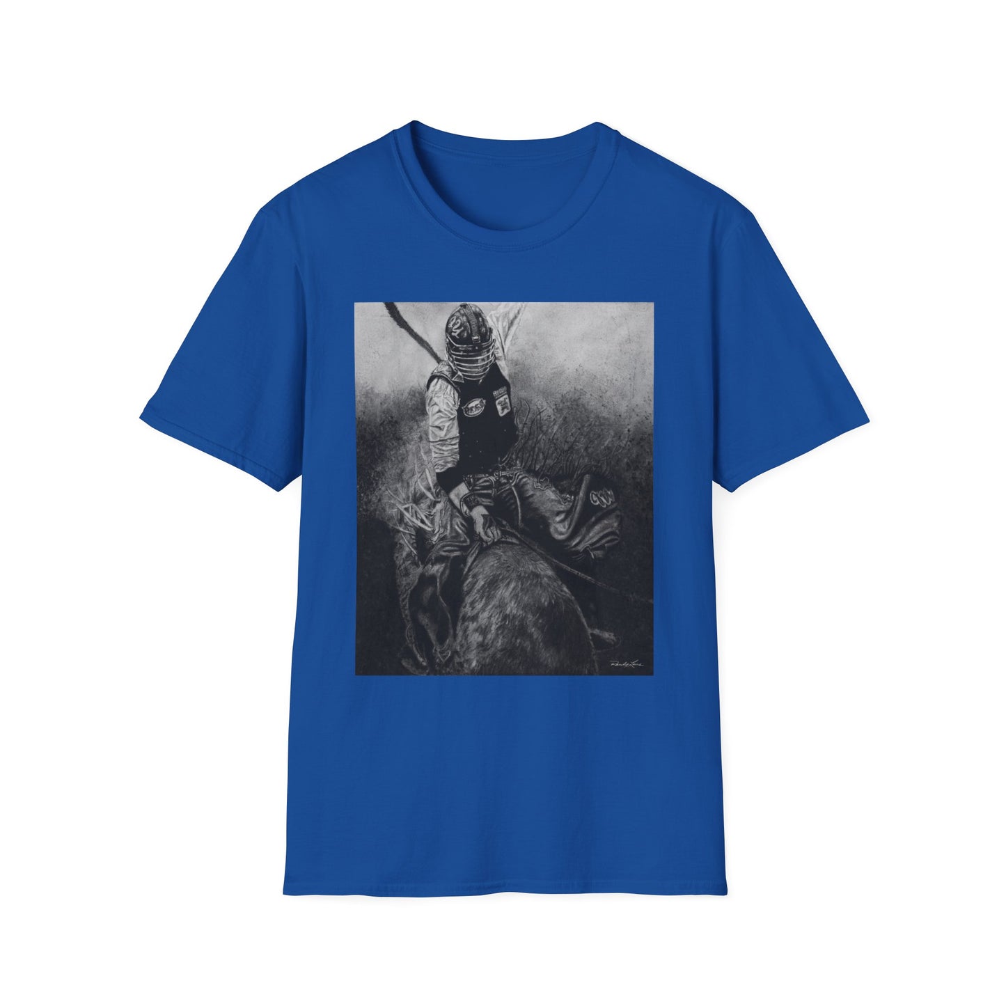 Gettin Frosty. Bull Rider Graphic Tee, Soft Style Casual Shirt