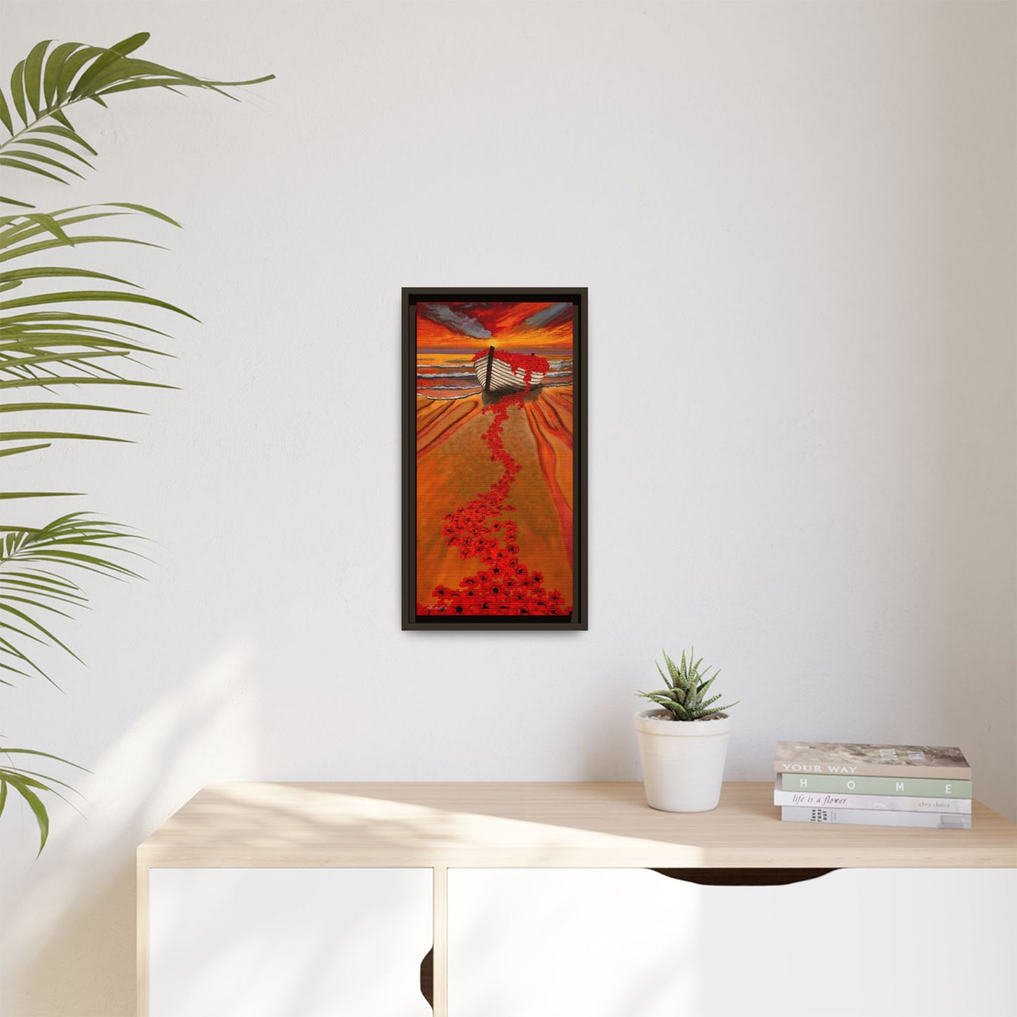 Grace Garden, Vibrant Framed Canvas Art