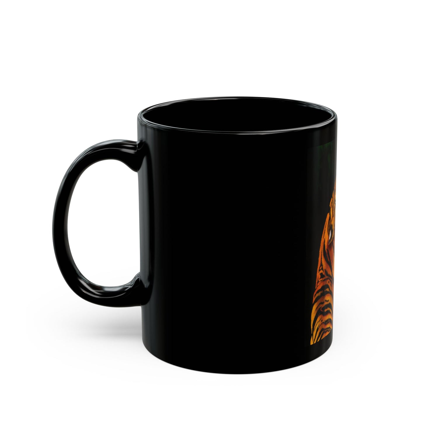 Beautifully Bold, Roaring Tiger Black Mug, 11oz or 15oz