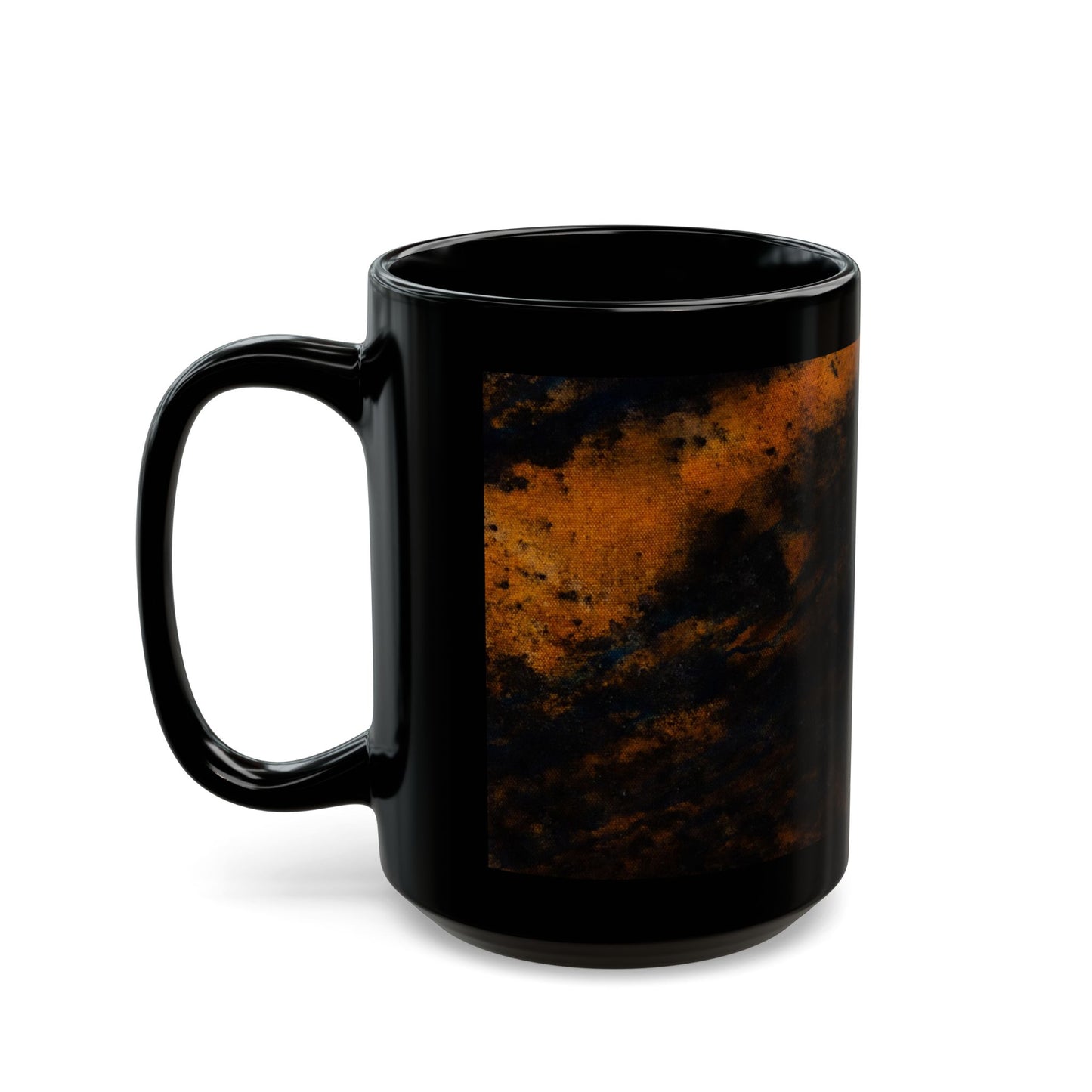 Storm Bison, Artistic Black Mug